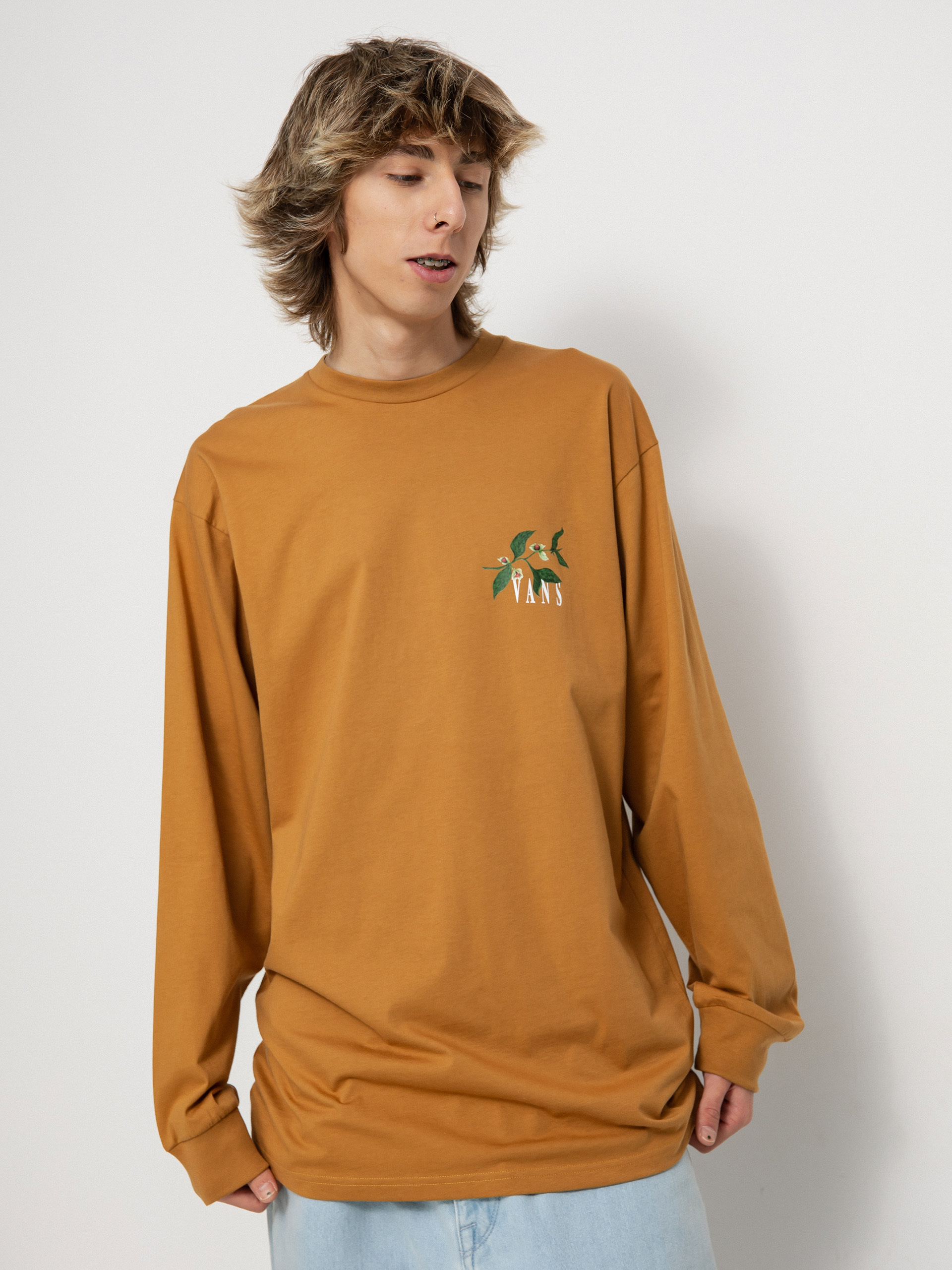 Longsleeve Vans Vans Greener Grounds (bone brown)