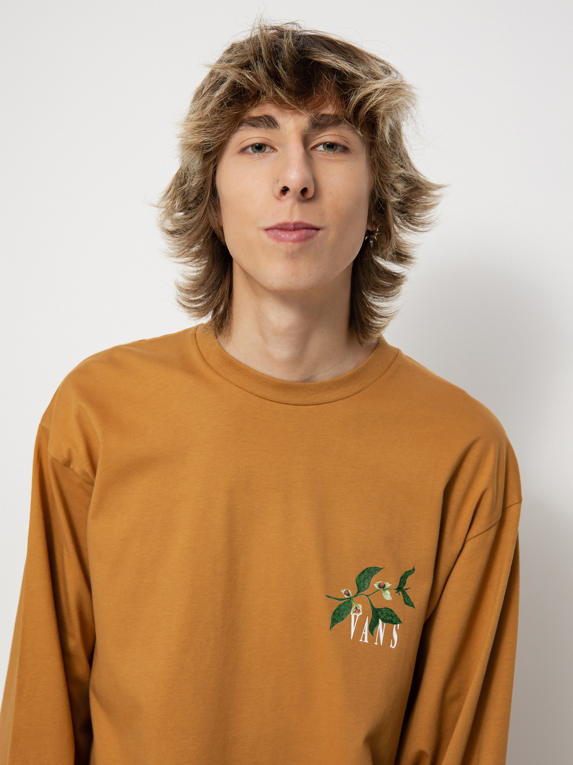 Longsleeve Vans Vans Greener Grounds (bone brown)