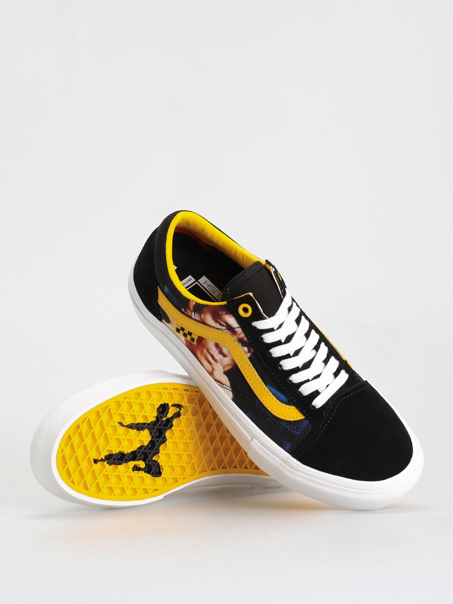 Buty Vans Skate Old Skool (bruce lee black/yellow)
