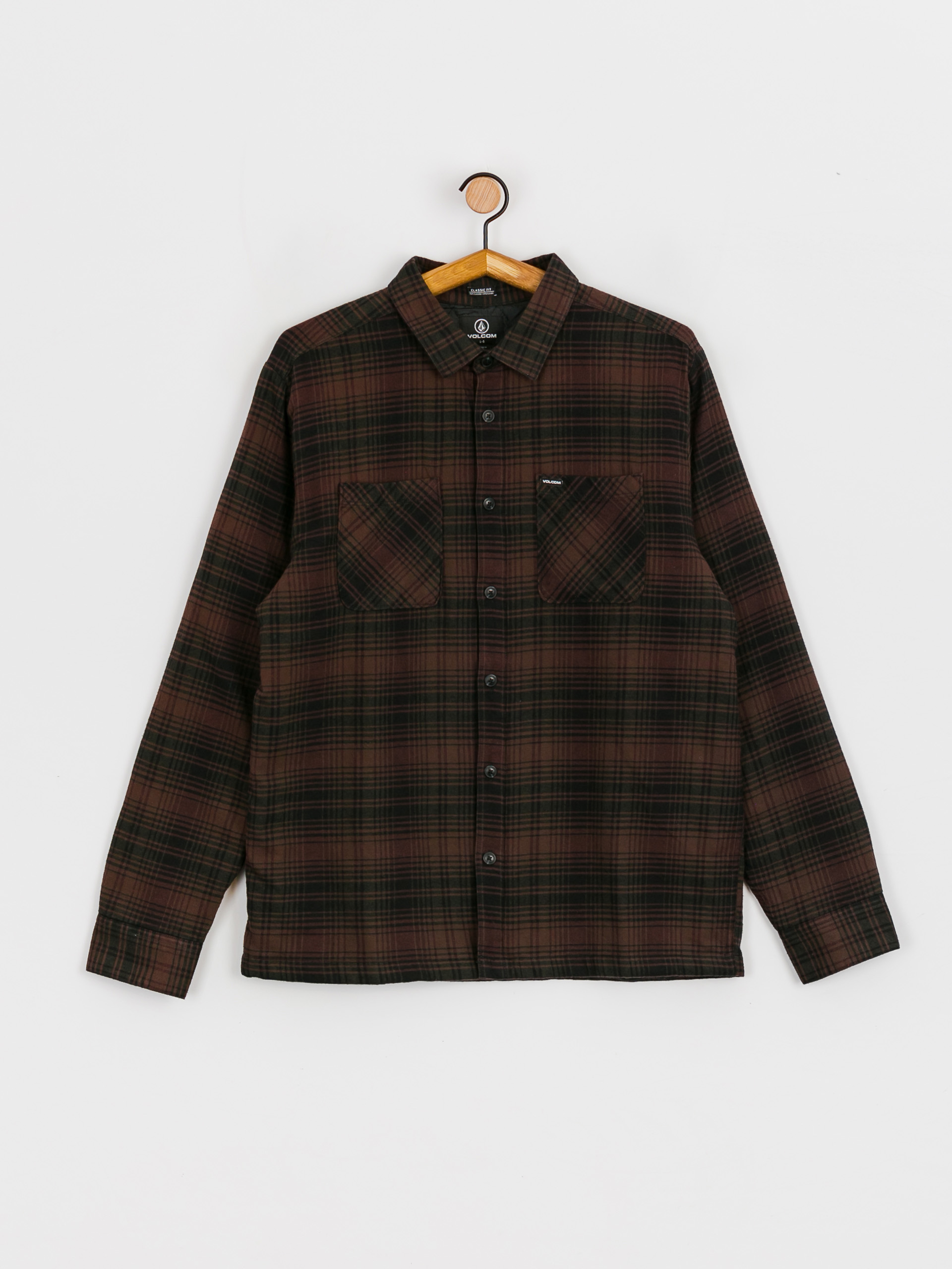 Koszula Volcom Overstoned Flannel Ls (mahogany)