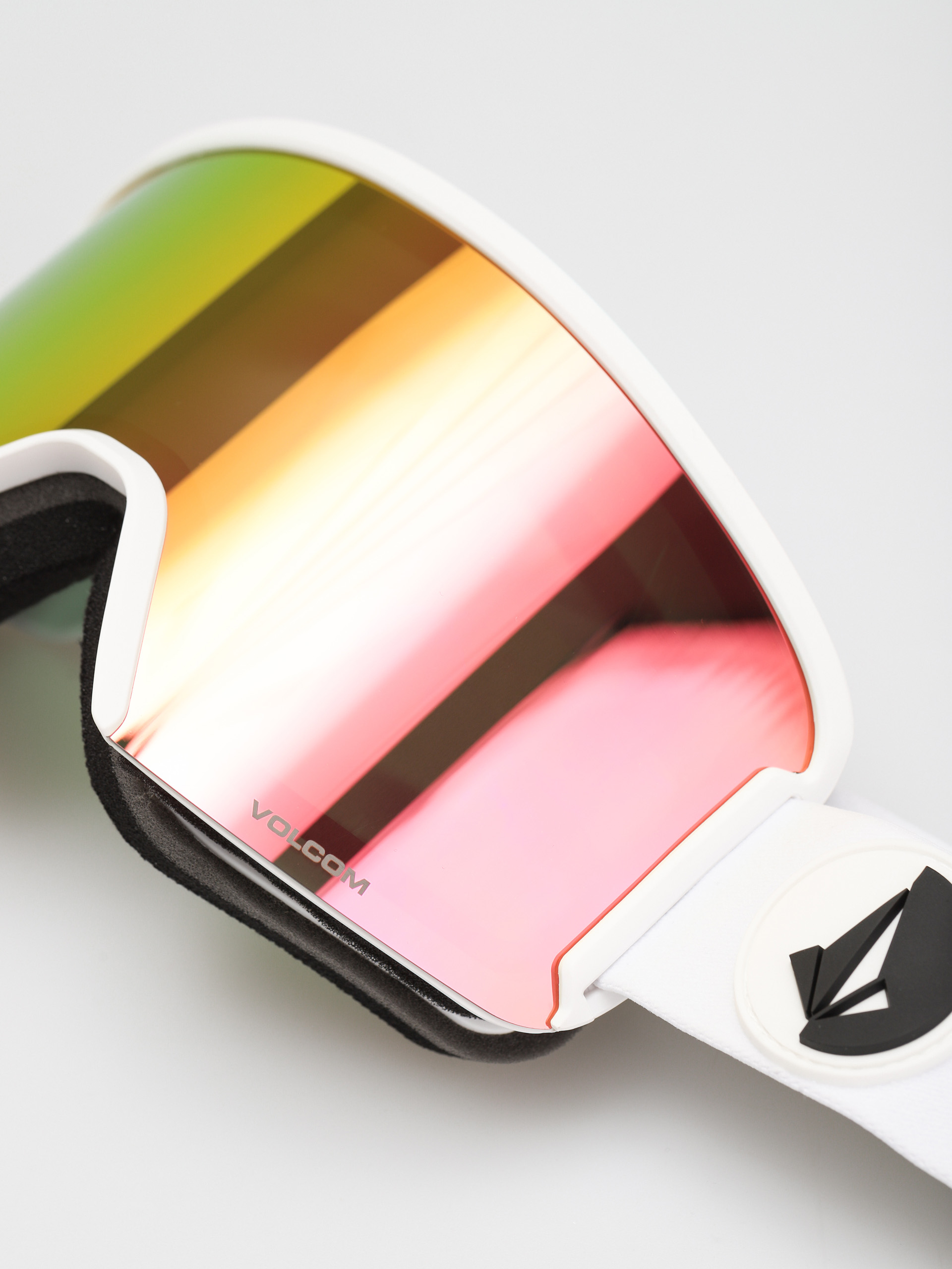 Gogle Volcom Garden (matte white pink chrome)