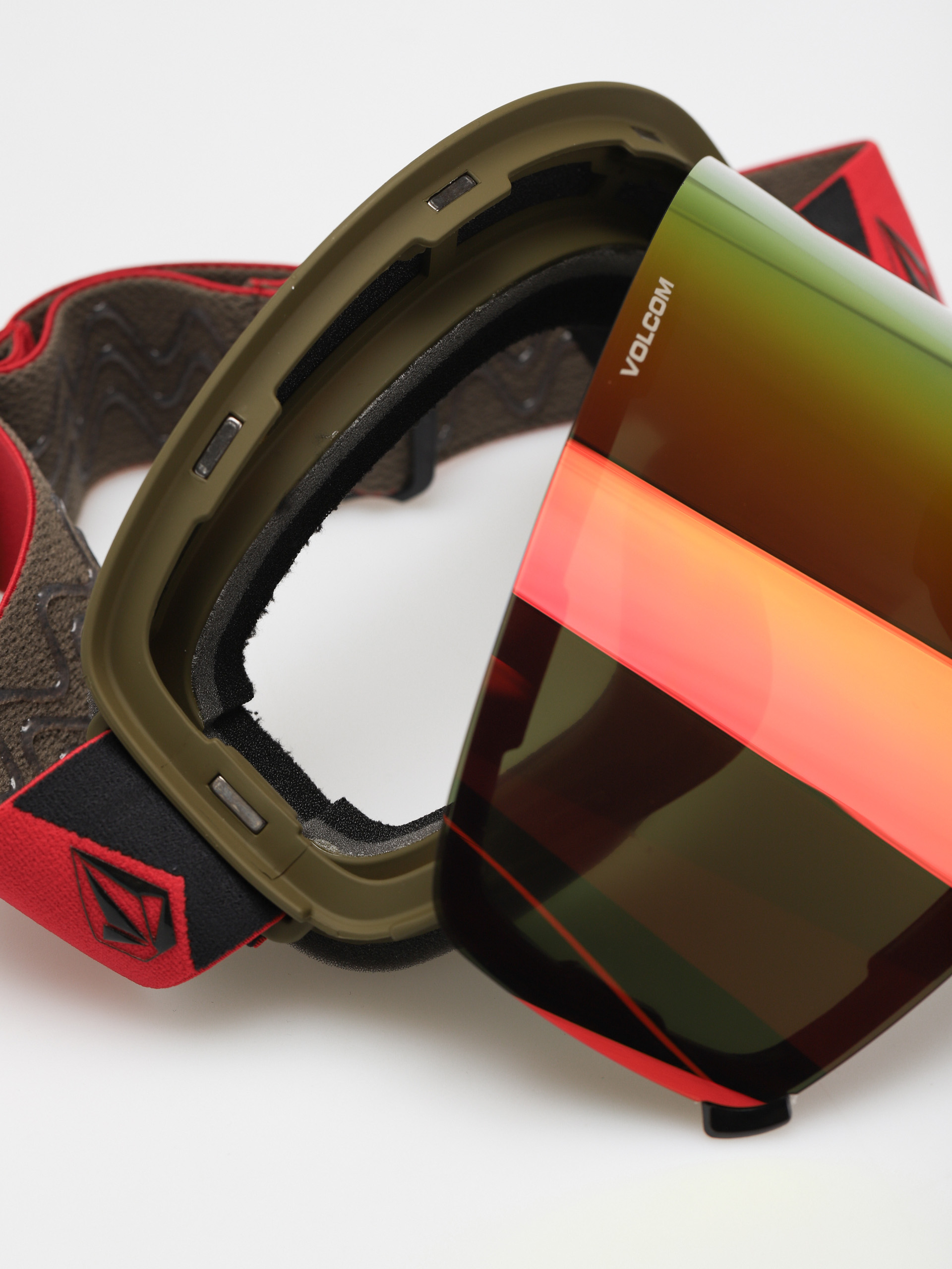 Gogle Volcom Odyssey (charamel/red red chrome)