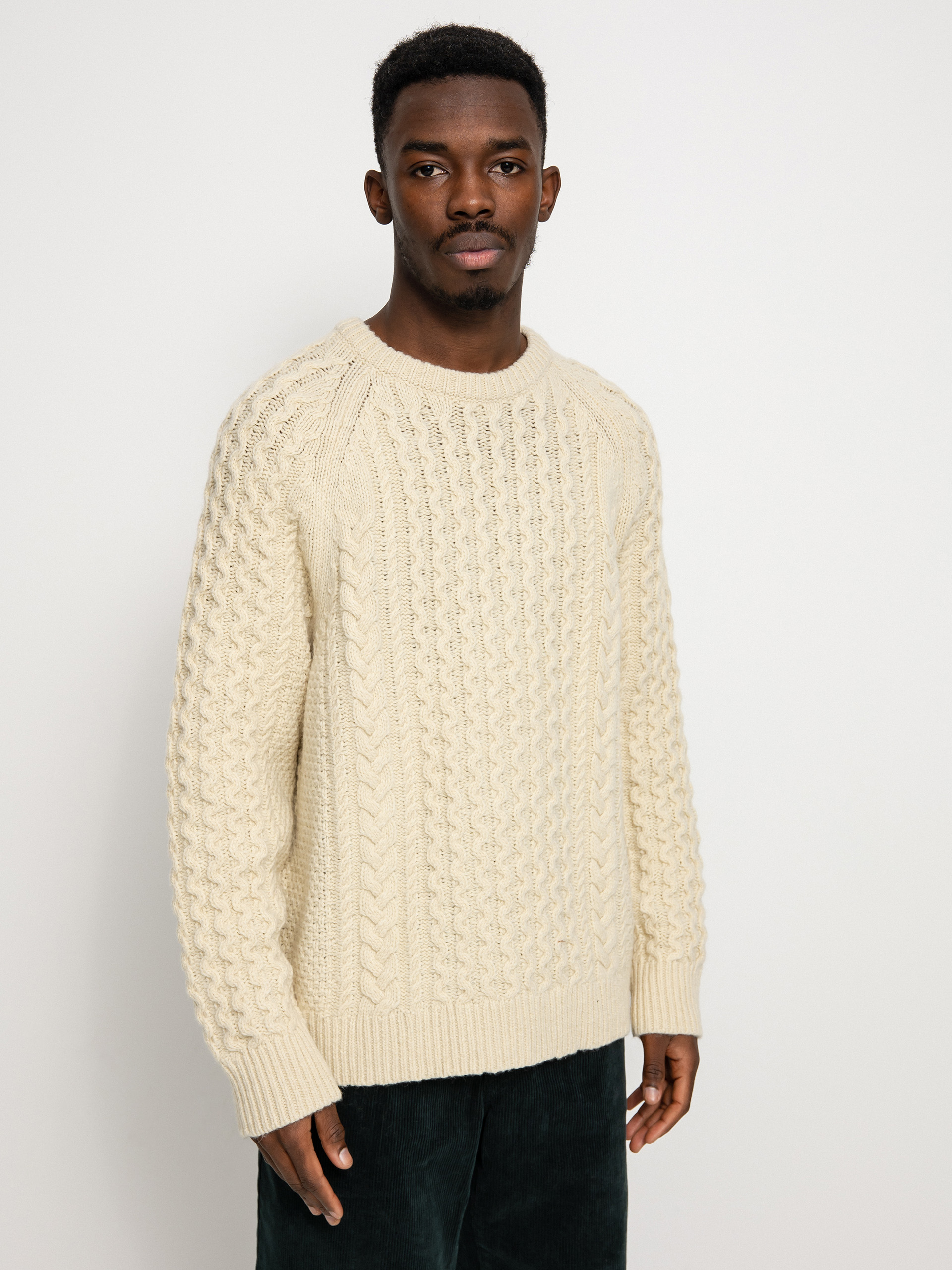 Sweter Patagonia Recycled Wool Cable Knit (natural)