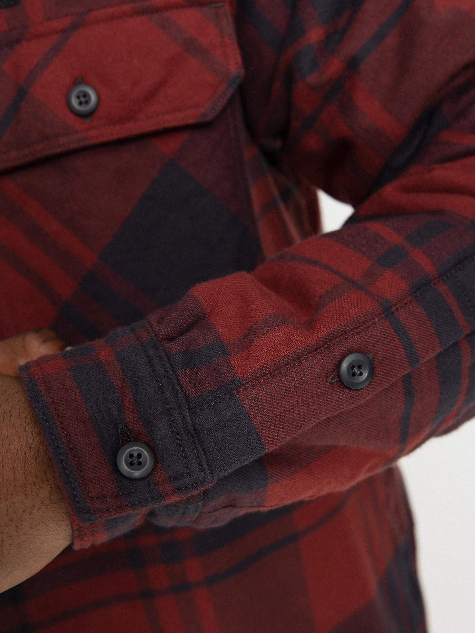 Kurtka Patagonia Insulated Organic Cotton Fjord Flannel (live oak/sequoia red)