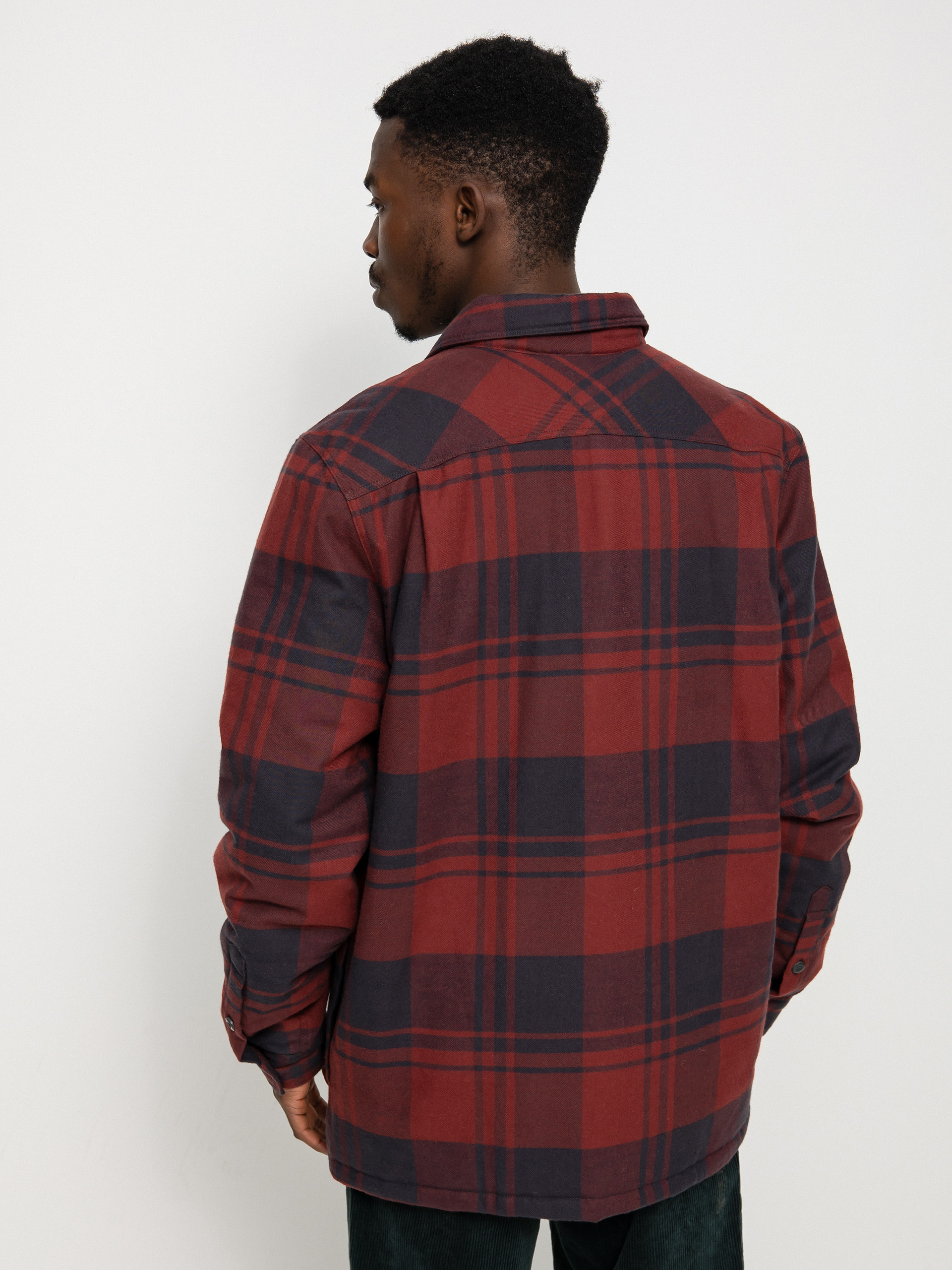 Kurtka Patagonia Insulated Organic Cotton Fjord Flannel (live oak/sequoia red)