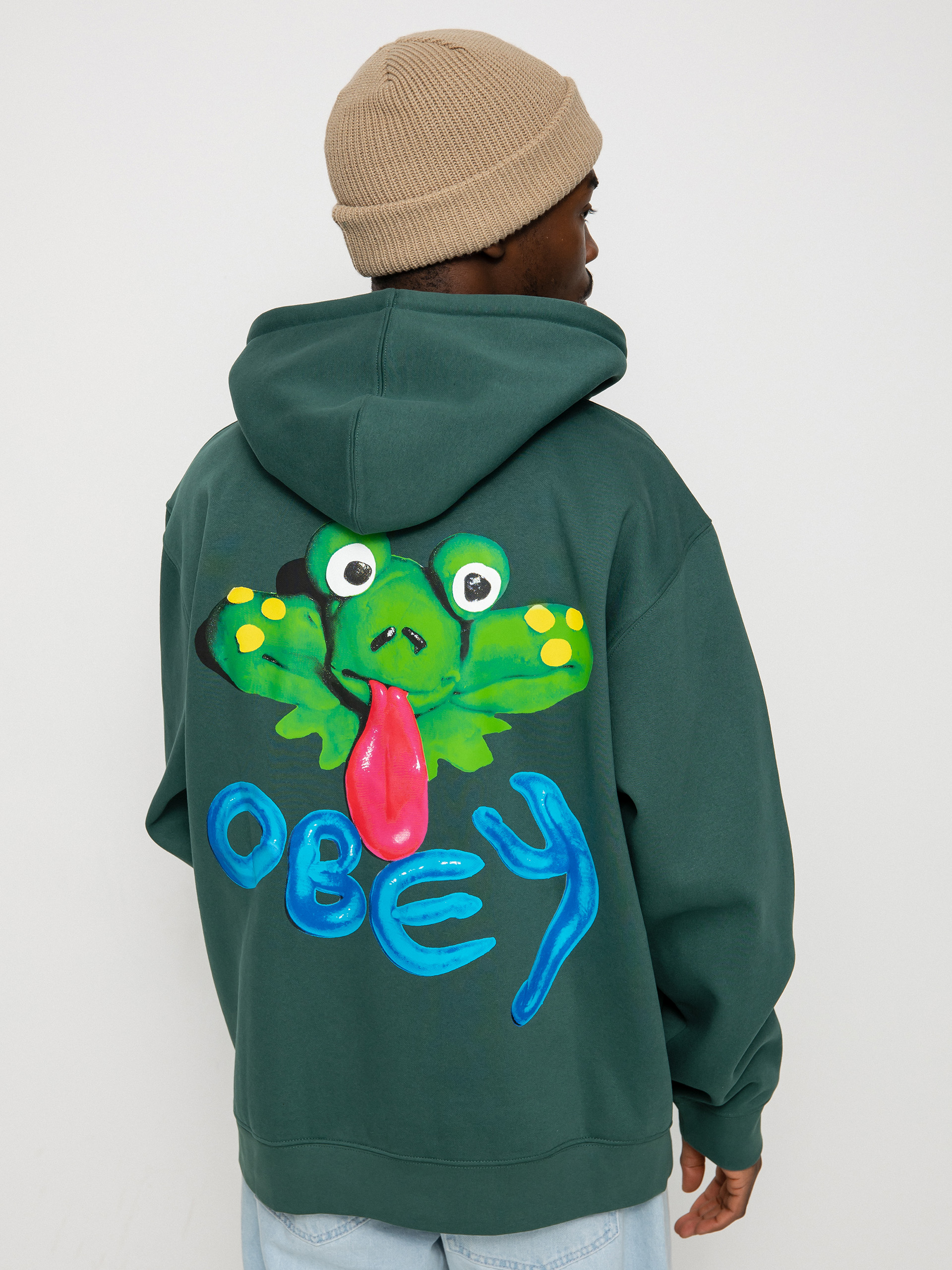 Bluza OBEY Obey Clay Frog (dark cedar)