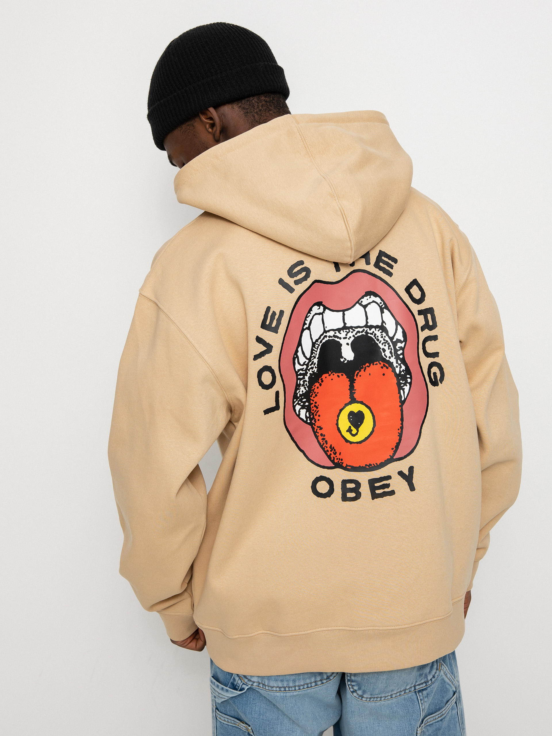 Bluza OBEY Love Is The Drug (oatmilk)