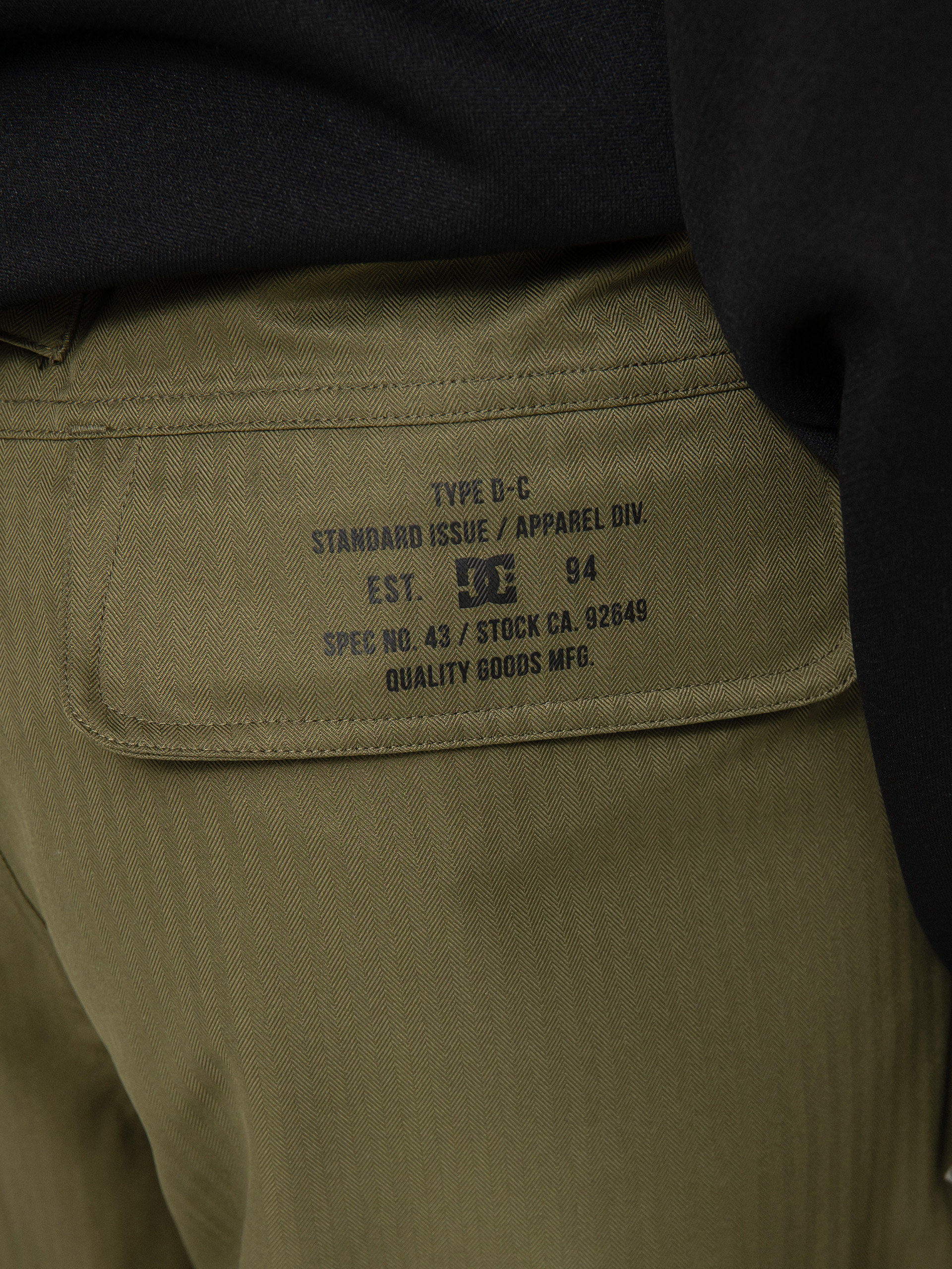 Męskie Spodnie snowboardowe DC Code (ivy green)