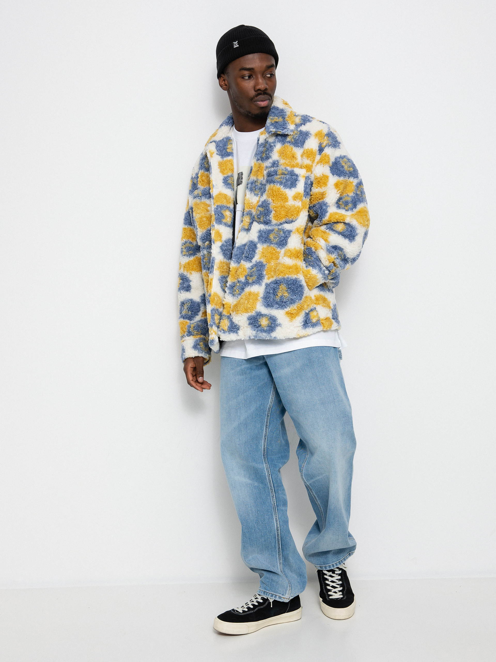 Kurtka OBEY Romie Sherpa (vintage blue multi)