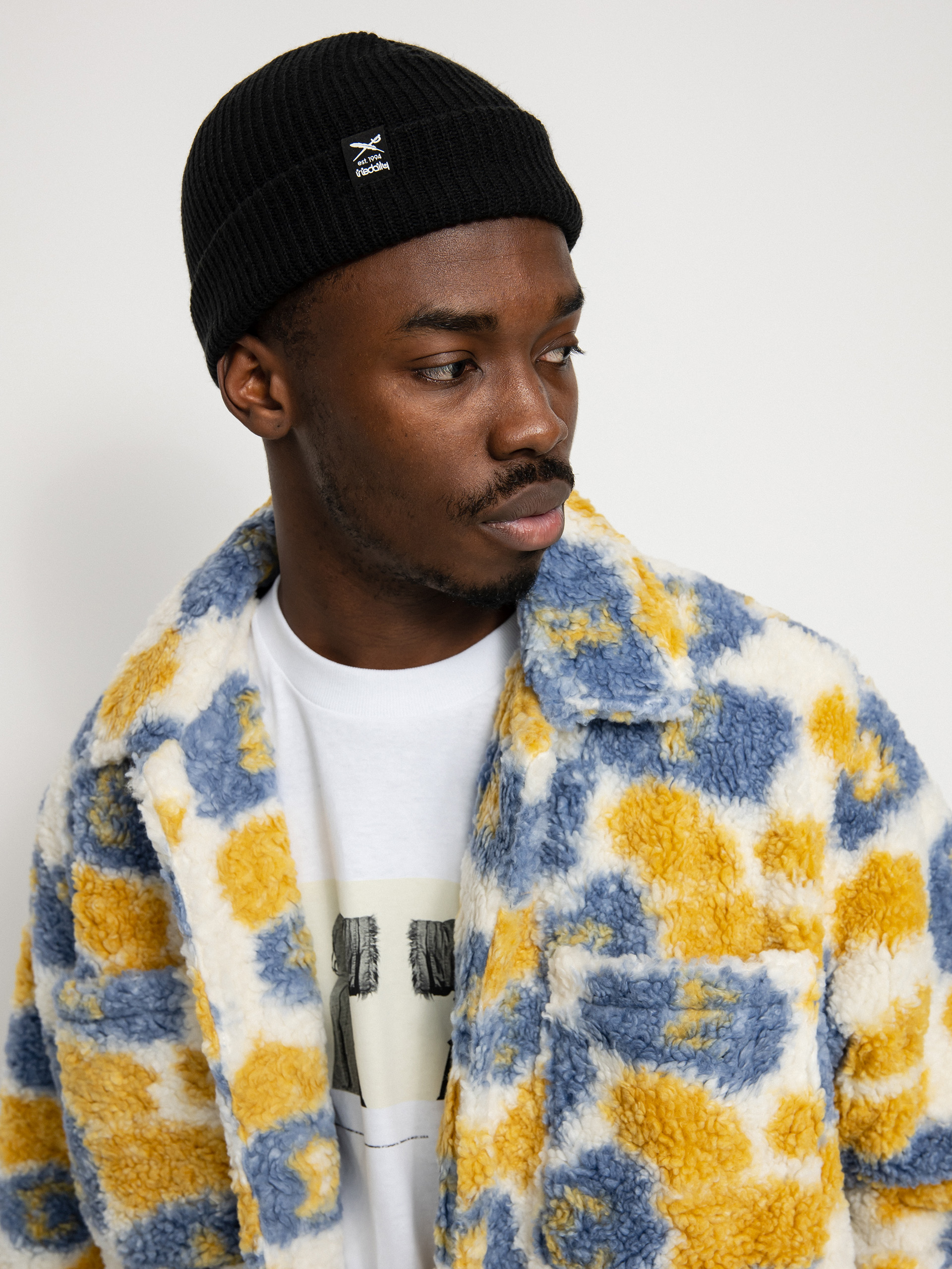 Kurtka OBEY Romie Sherpa (vintage blue multi)