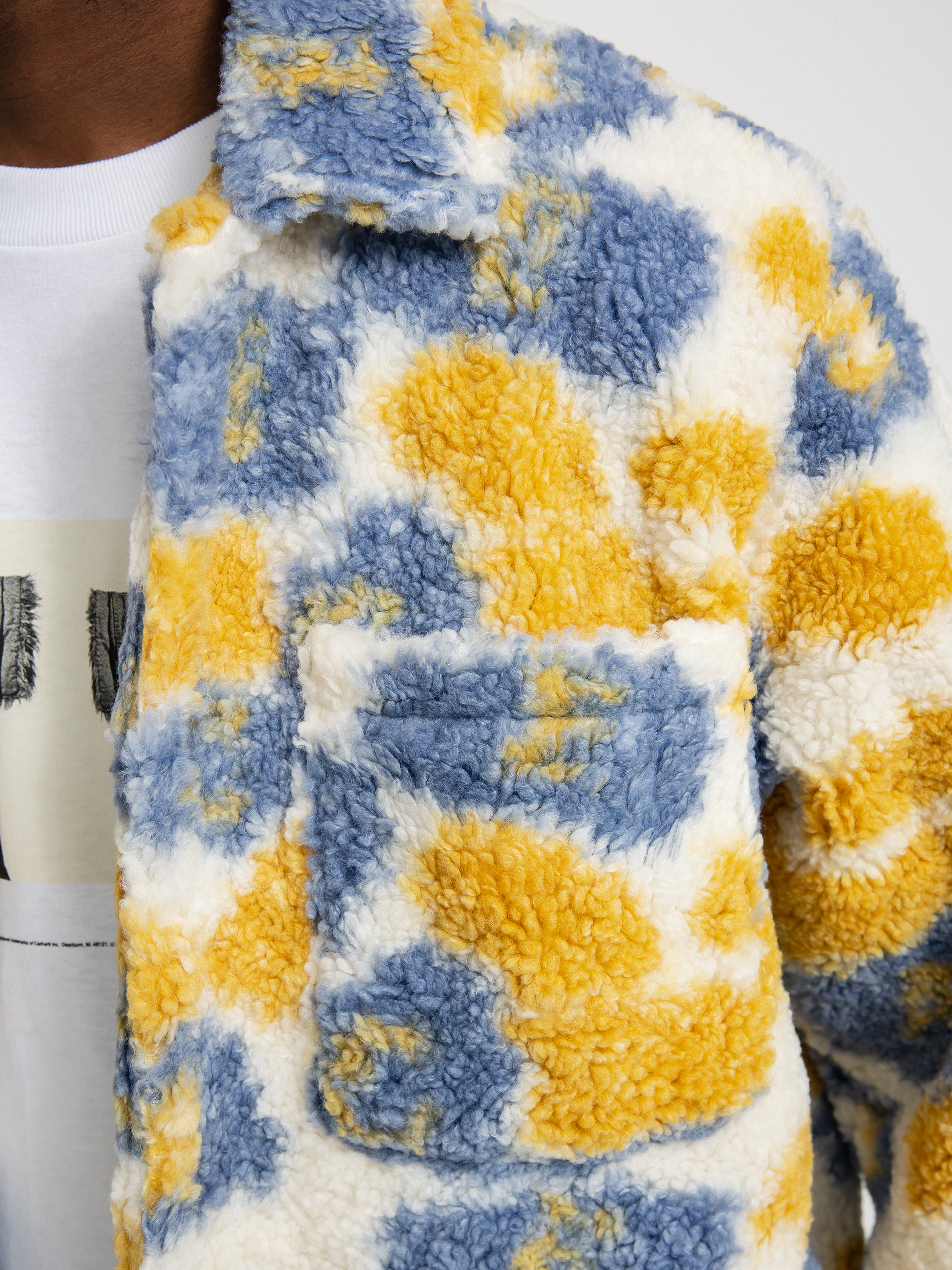 Kurtka OBEY Romie Sherpa (vintage blue multi)