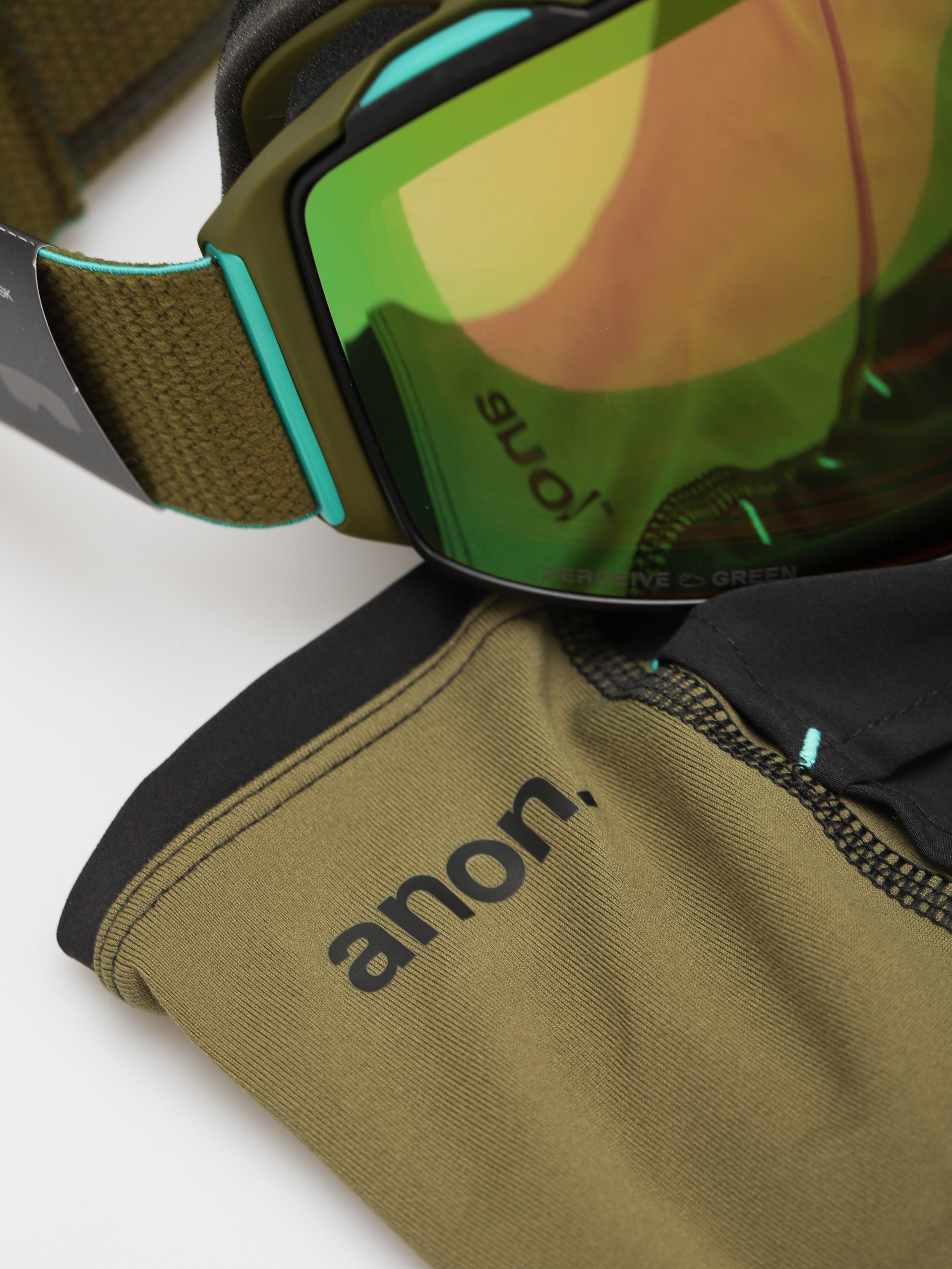 Gogle Anon M4 Cylindrical Mfi (green/perceive variable green/perceive cloudy pink)