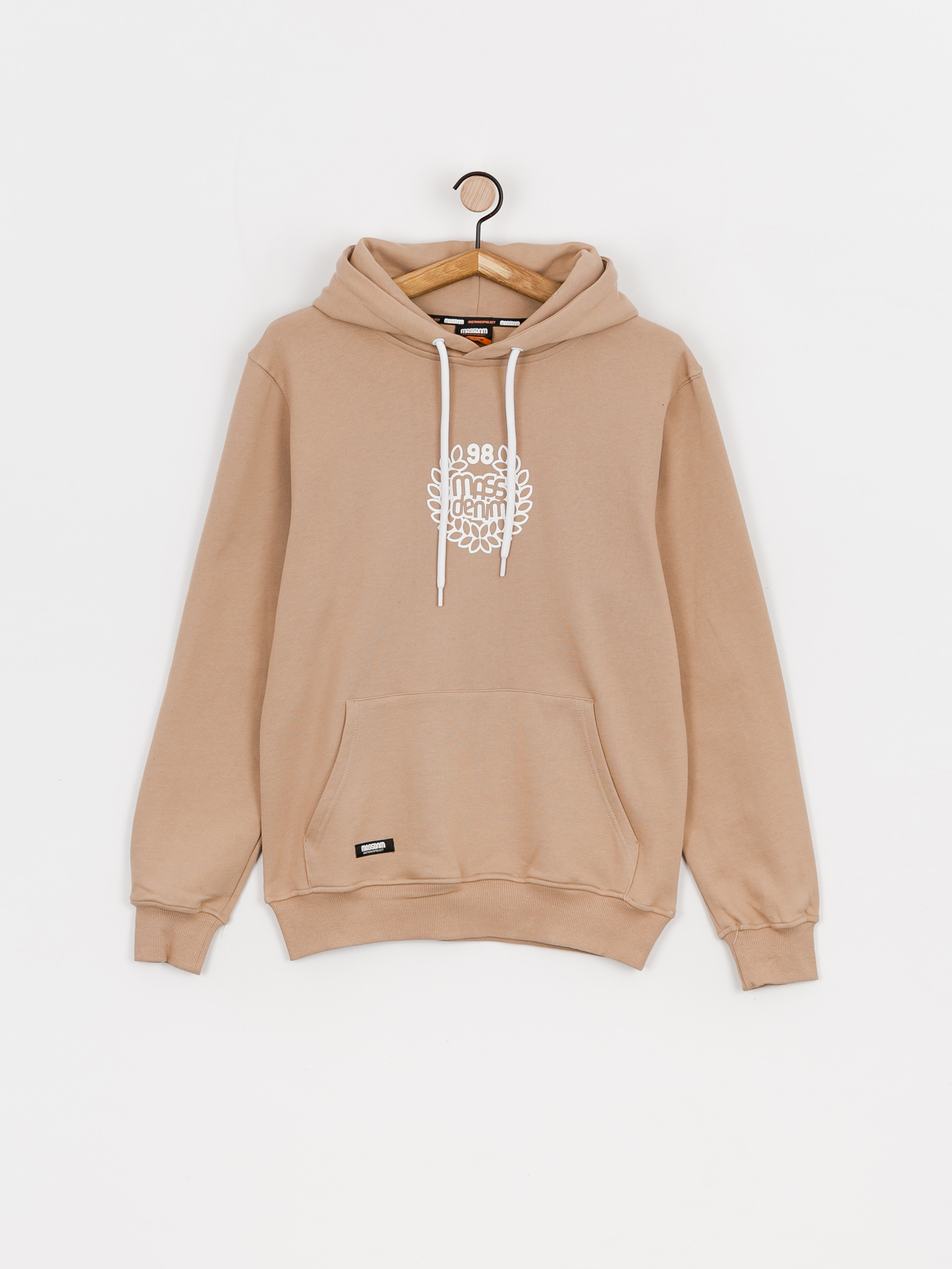 Bluza z kapturem MassDnm Base Medium Logo HD (beige)