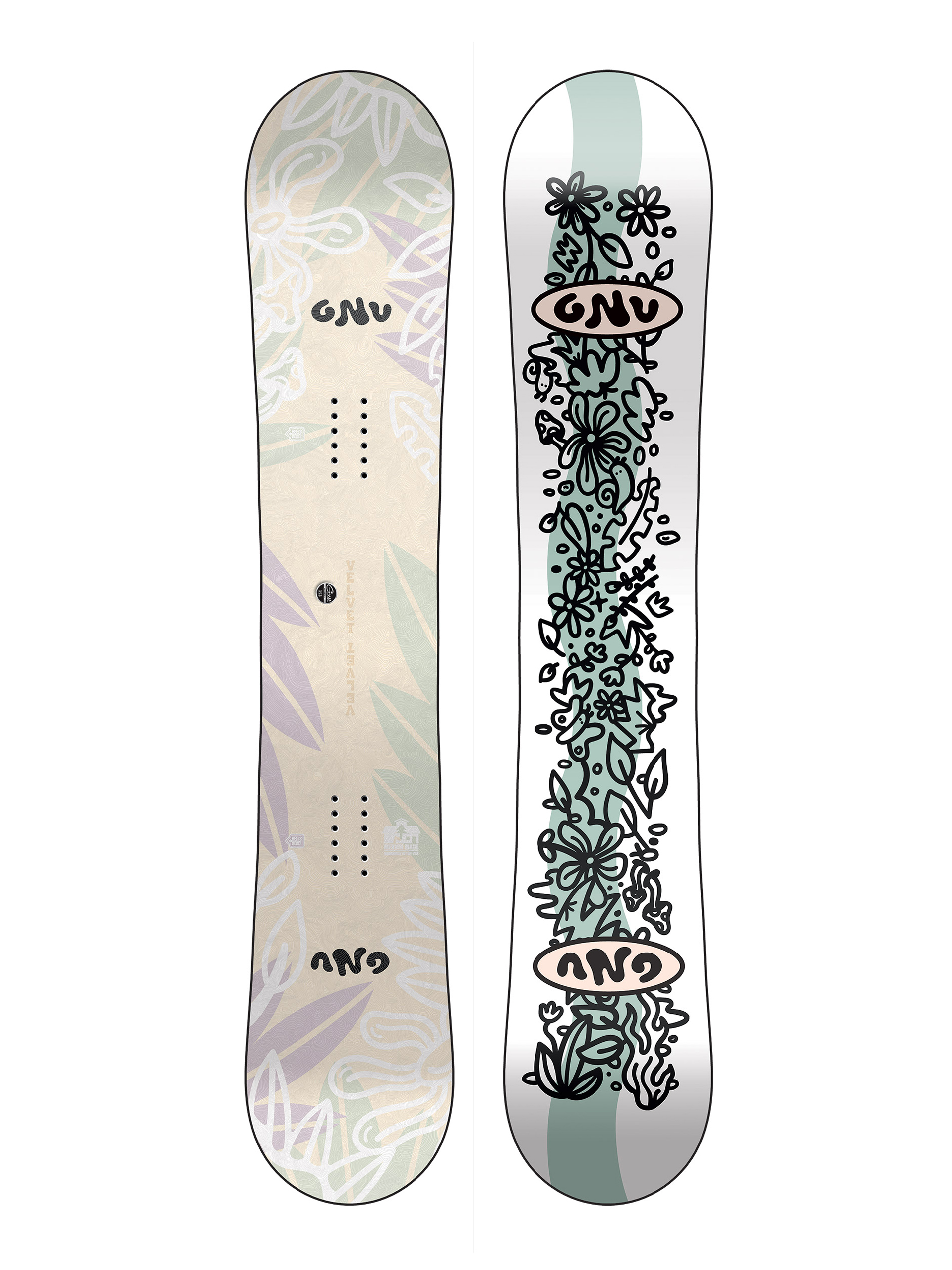 Damska Deska snowboardowa Gnu Velvet