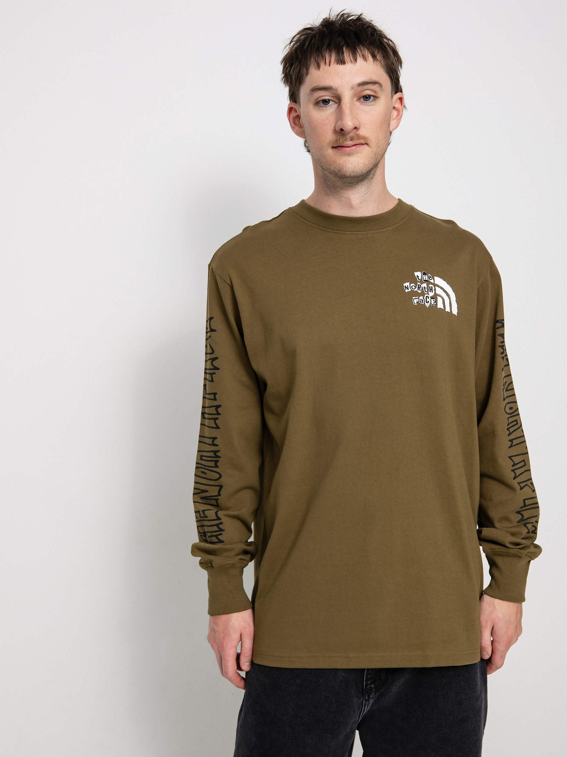 Longsleeve The North Face Printed Heavyweight (military olive)