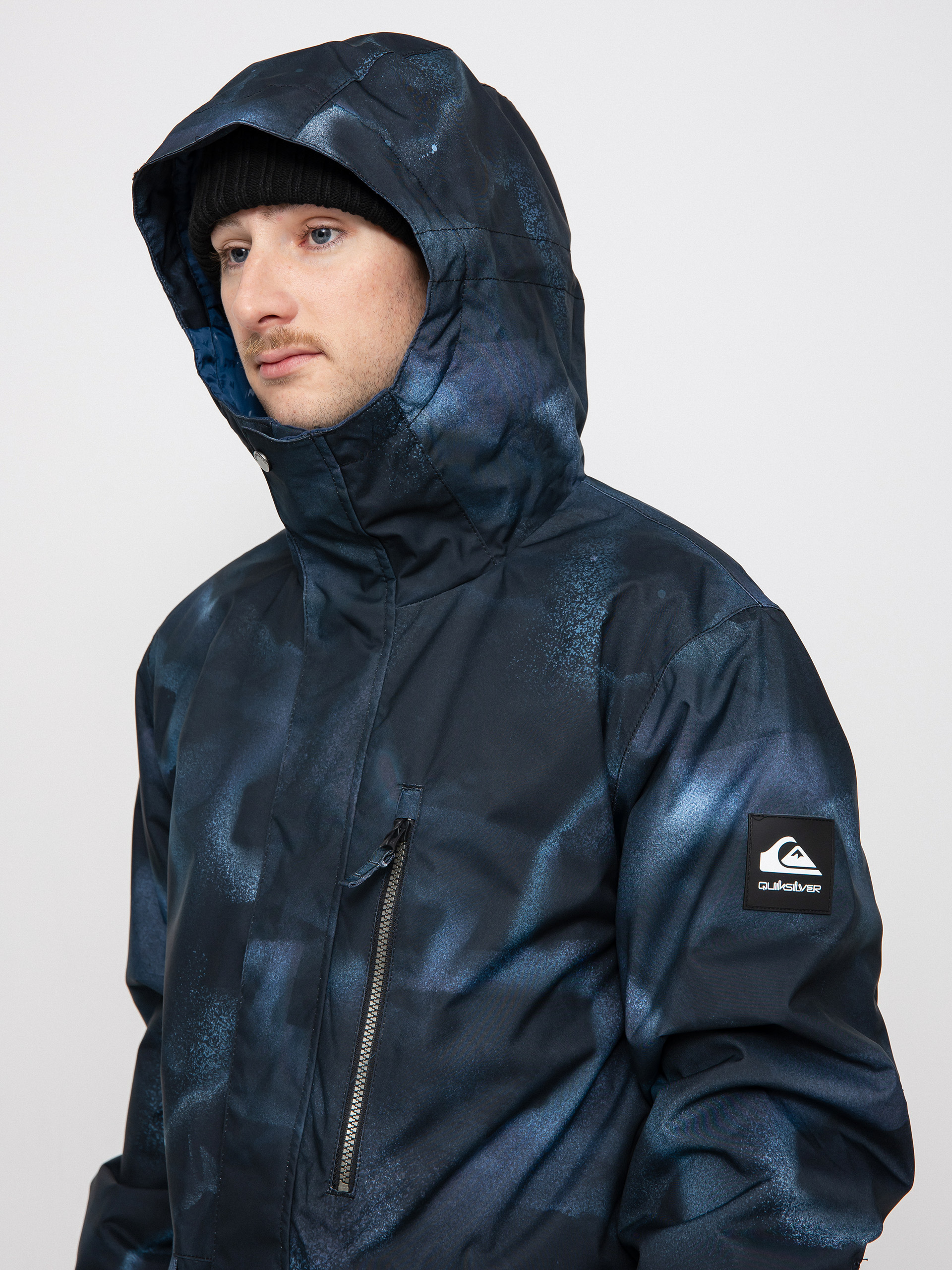 Męska Kurtka snowboardowa Quiksilver Mission Printed (insignia blue fragment)