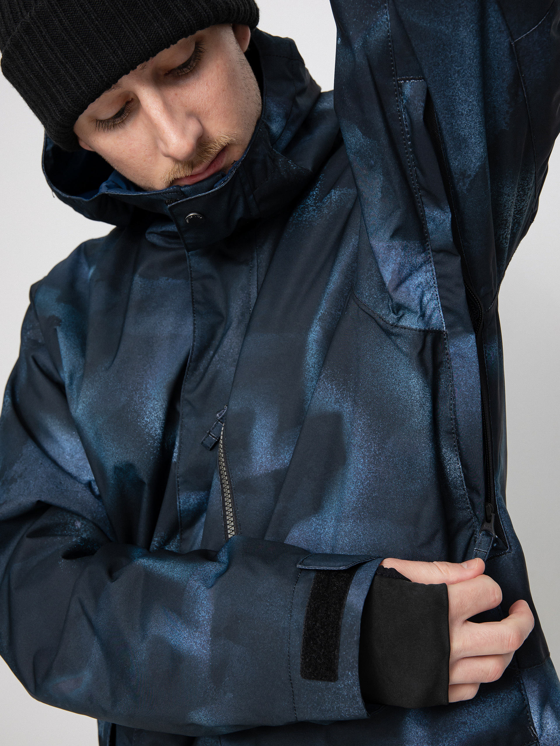 Męska Kurtka snowboardowa Quiksilver Mission Printed (insignia blue fragment)