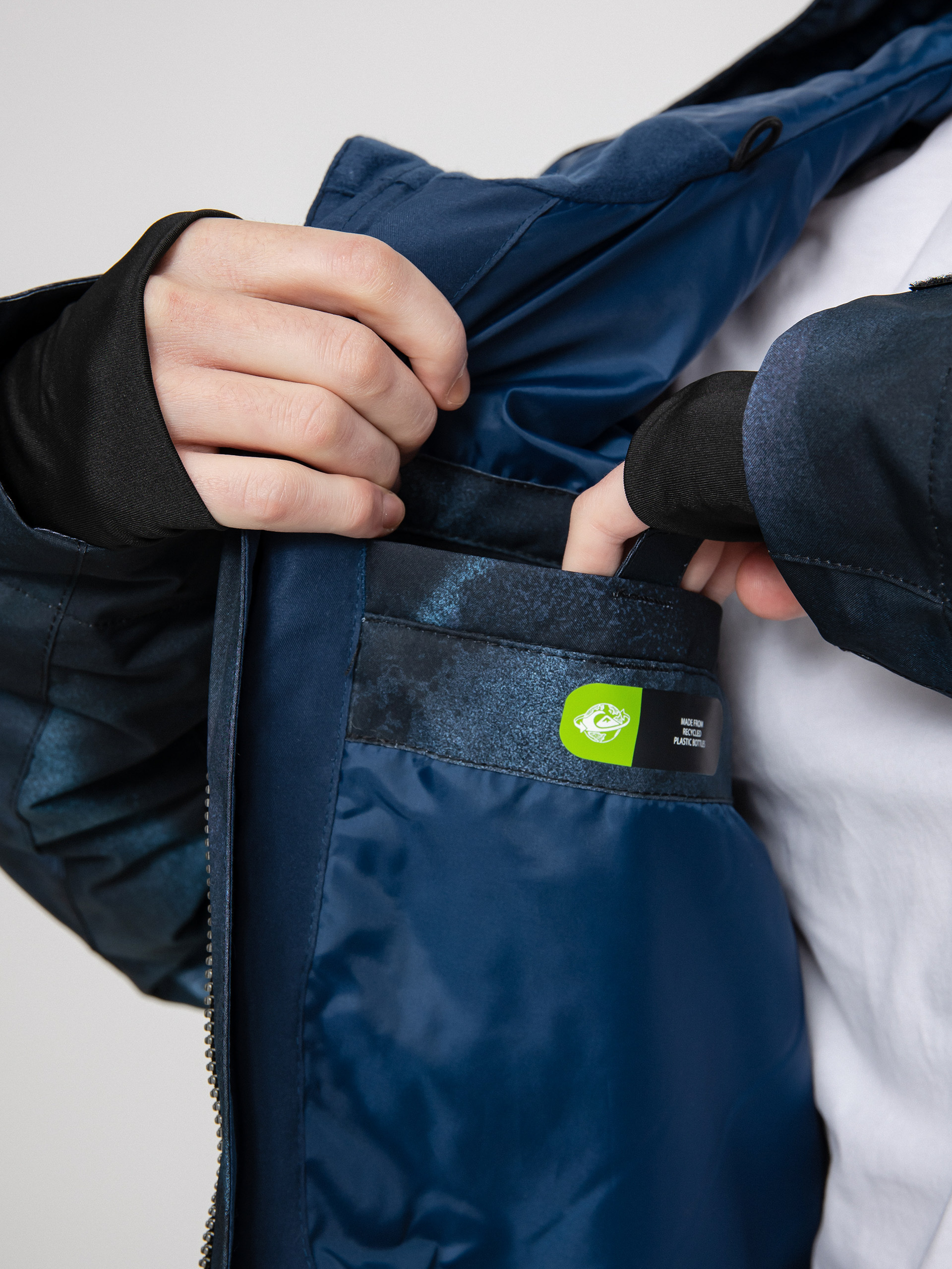 Męska Kurtka snowboardowa Quiksilver Mission Printed (insignia blue fragment)