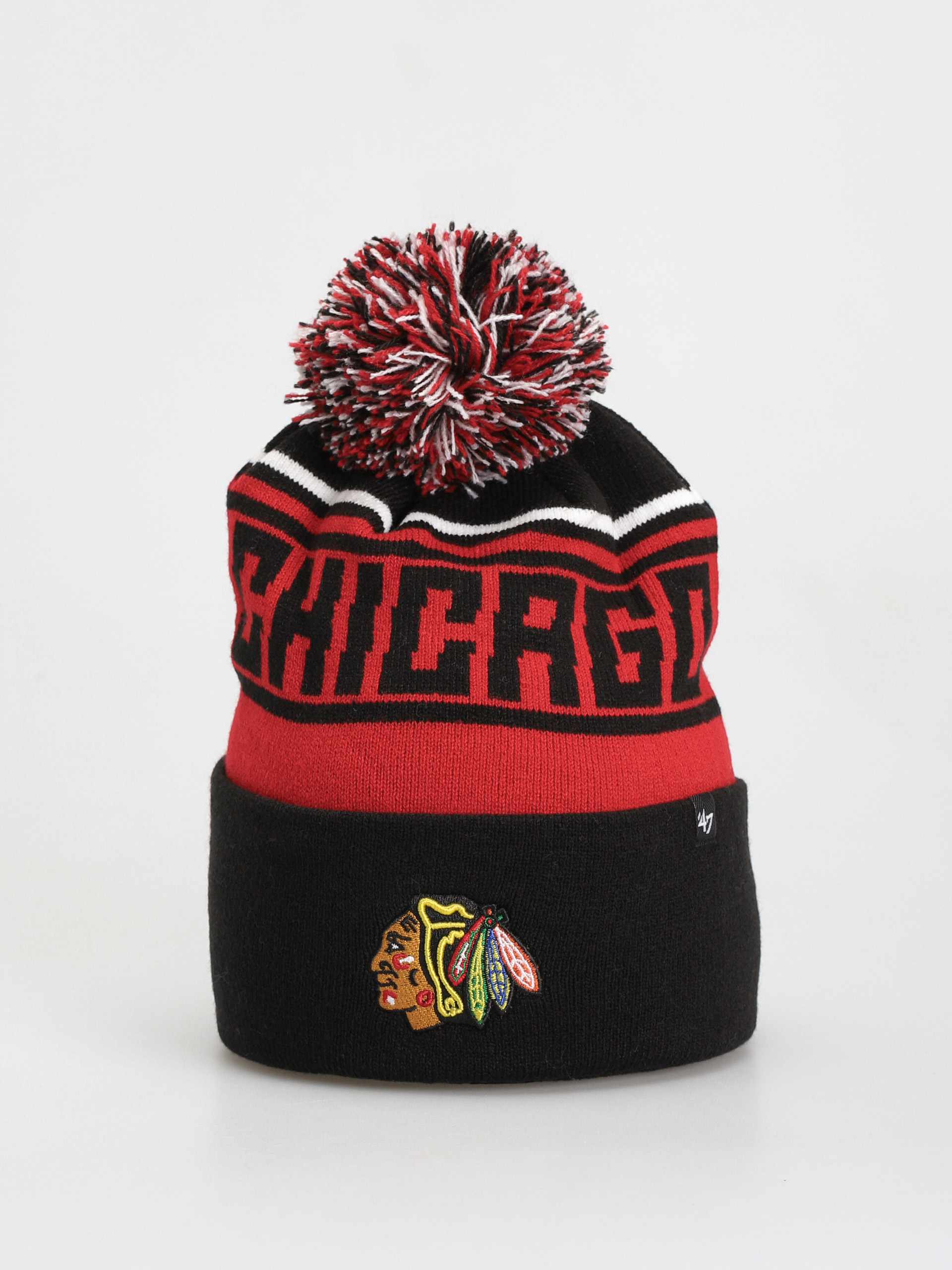 Czapka zimowa 47 Brand NHL Chicago Blackhawks Stylus (black)