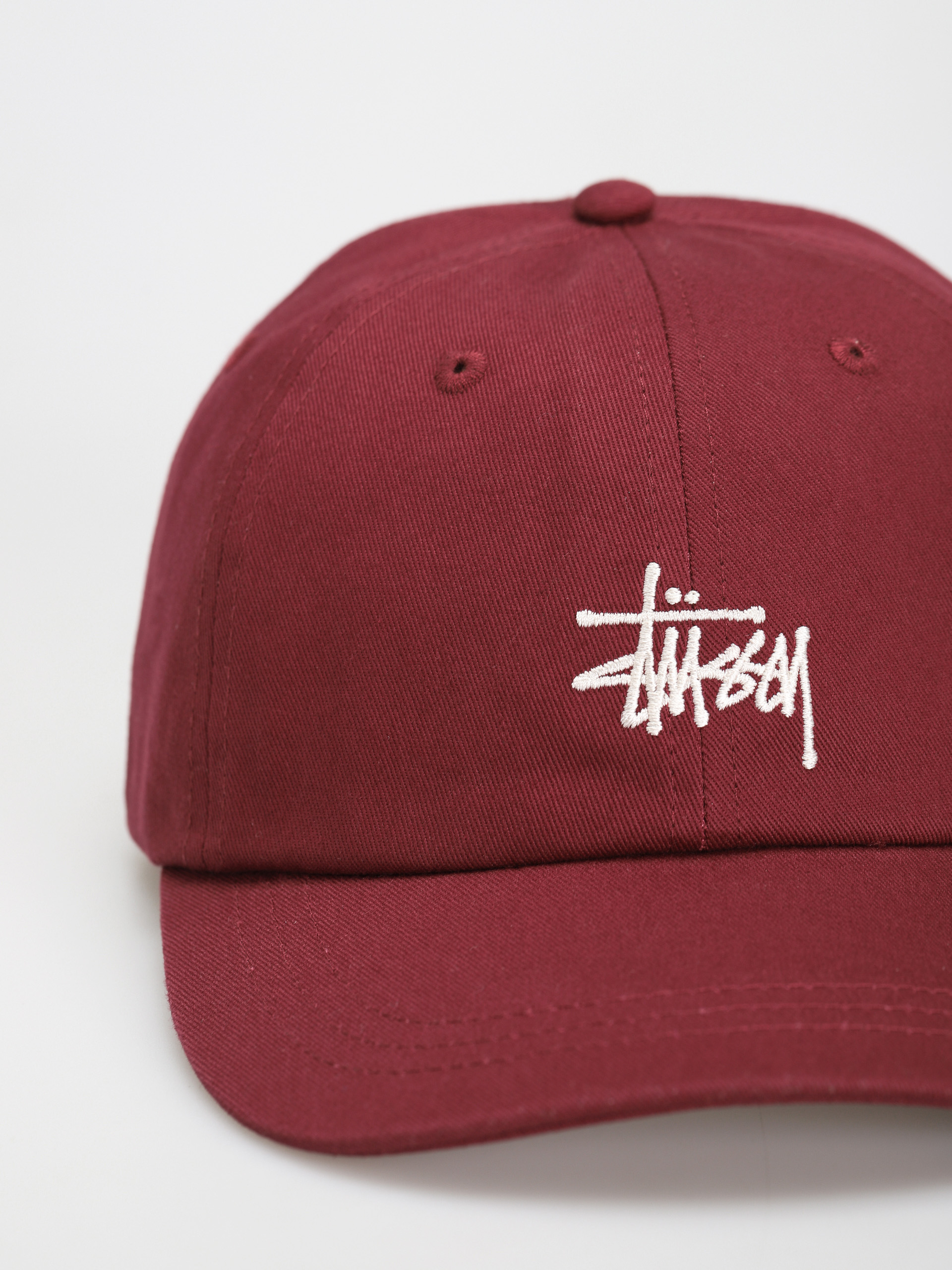 Czapka z daszkiem Stussy Basic Stock Low Pro (burgundy)