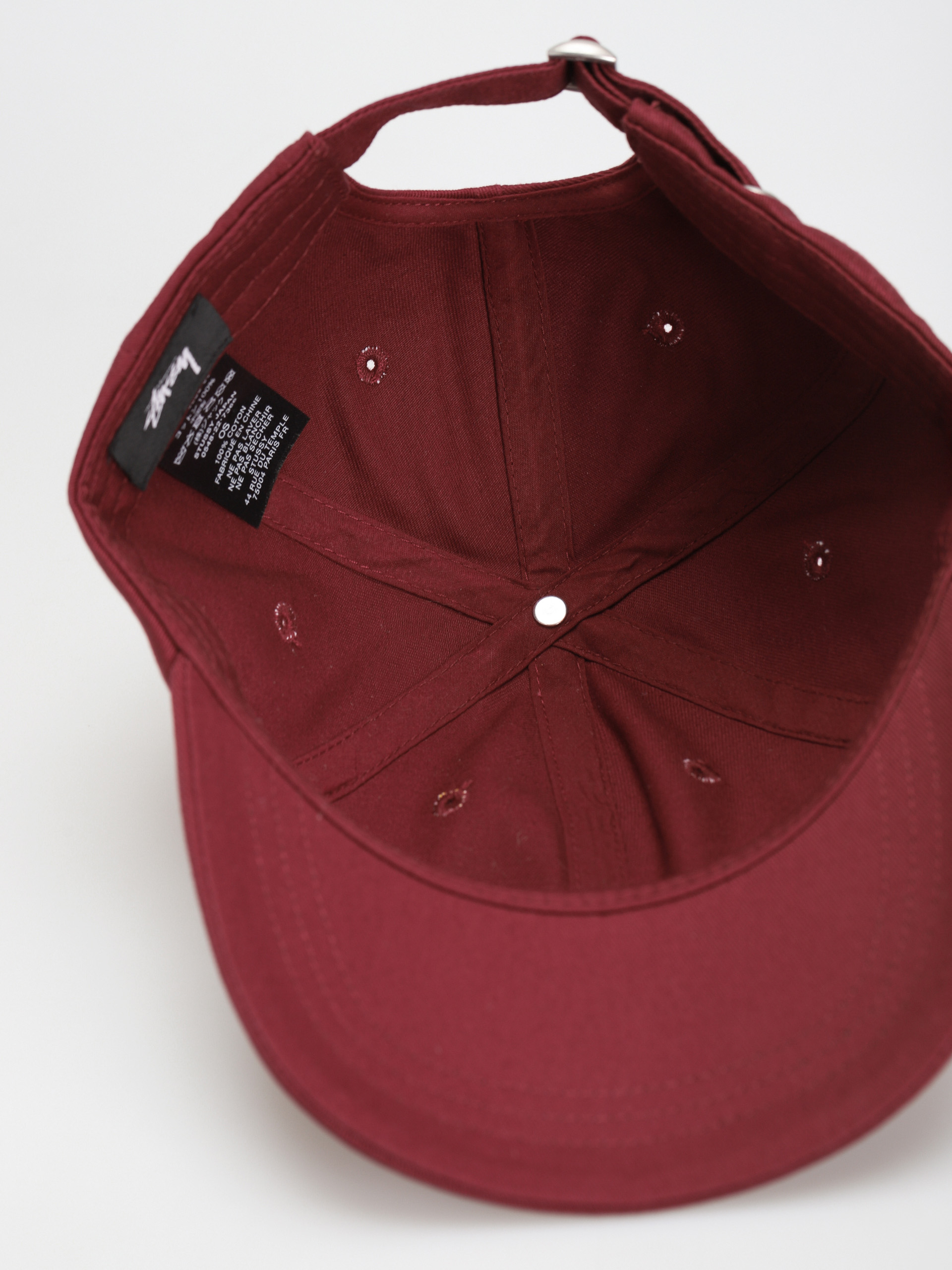 Czapka z daszkiem Stussy Basic Stock Low Pro (burgundy)