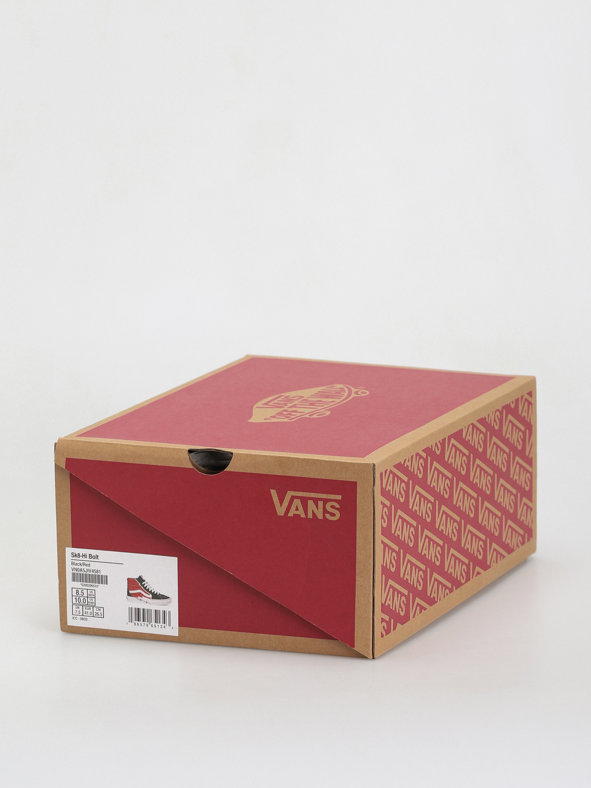 Buty Vans Sk8 Hi Bolt (black/red)