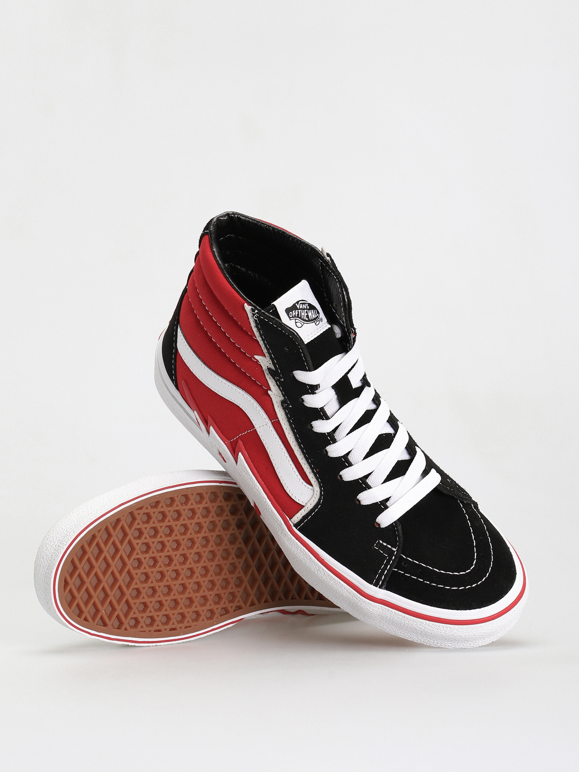Buty Vans Sk8 Hi Bolt (black/red)