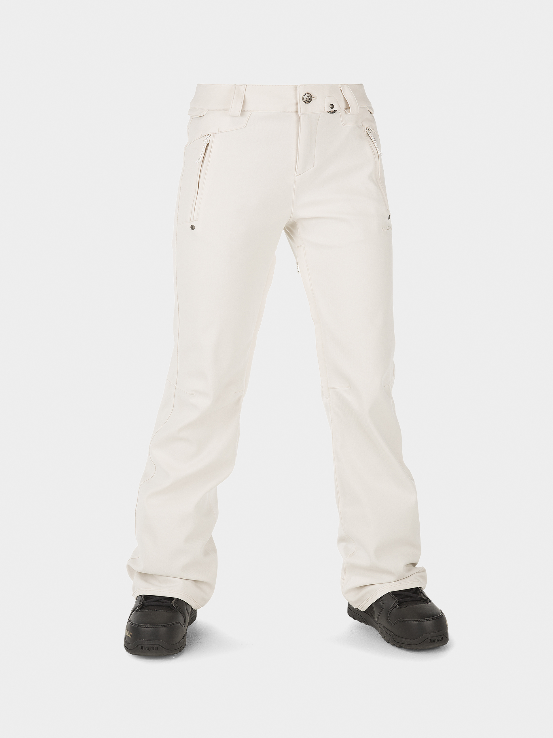 Damskie Spodnie snowboardowe Volcom Species Stretch (off white)
