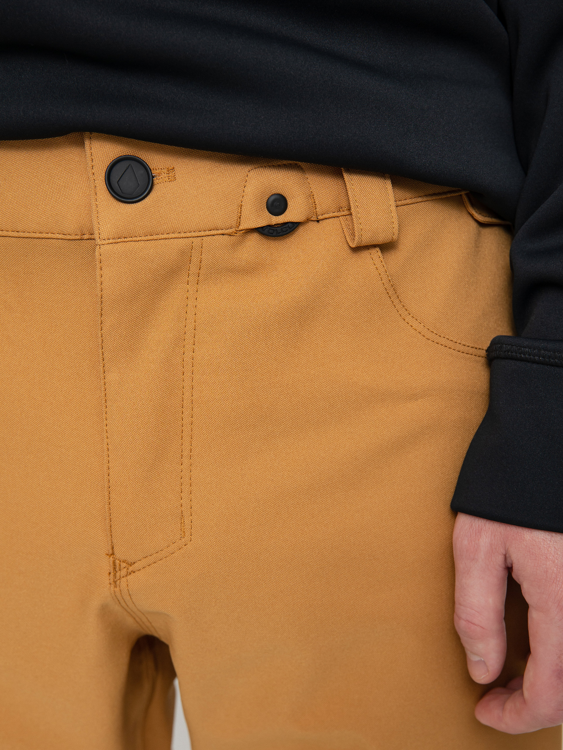 Męskie Spodnie snowboardowe Volcom 5 Pocket Tight (caramel)