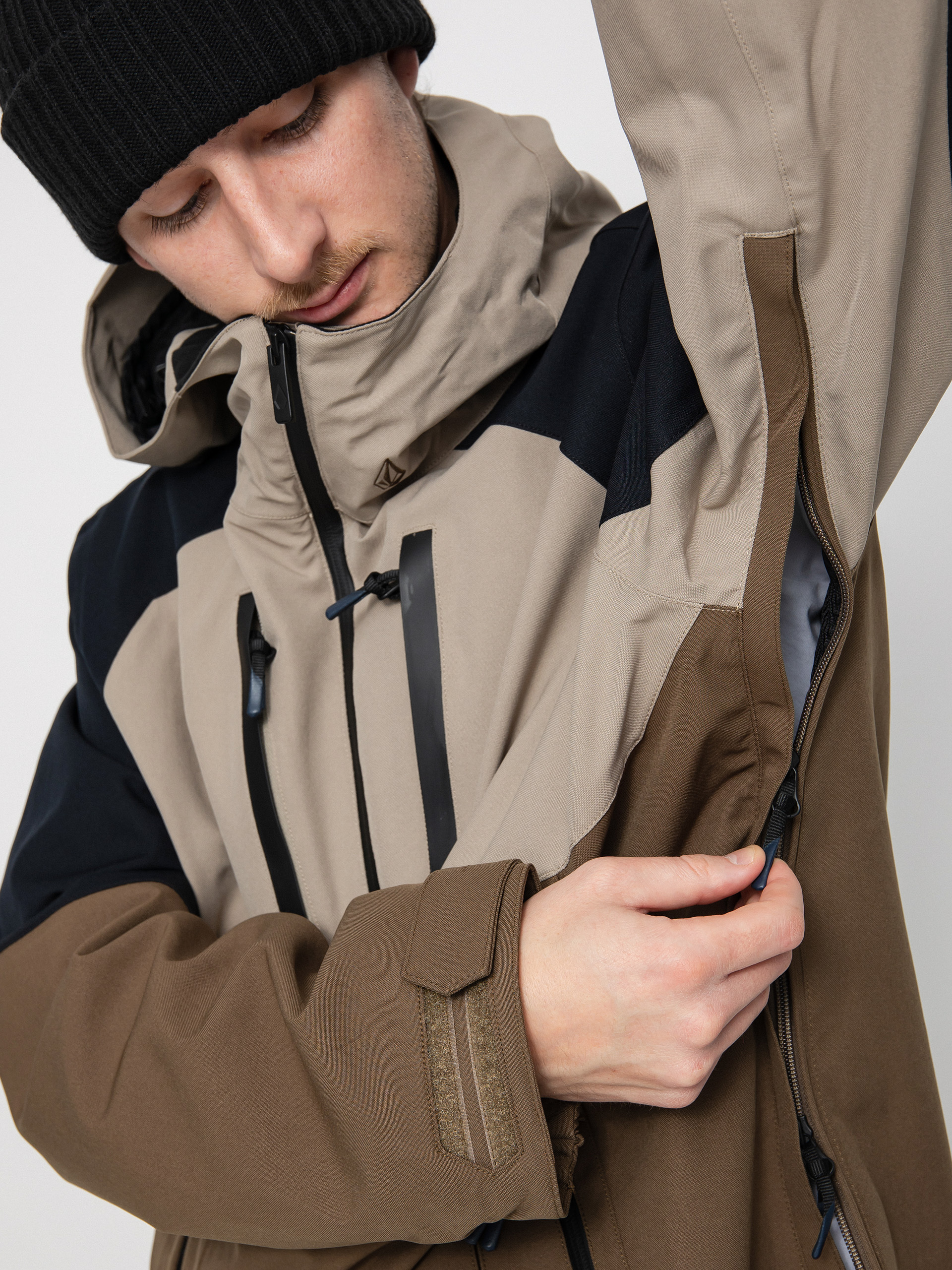 Męska Kurtka snowboardowa Volcom Brighton Pullover (dark khaki)