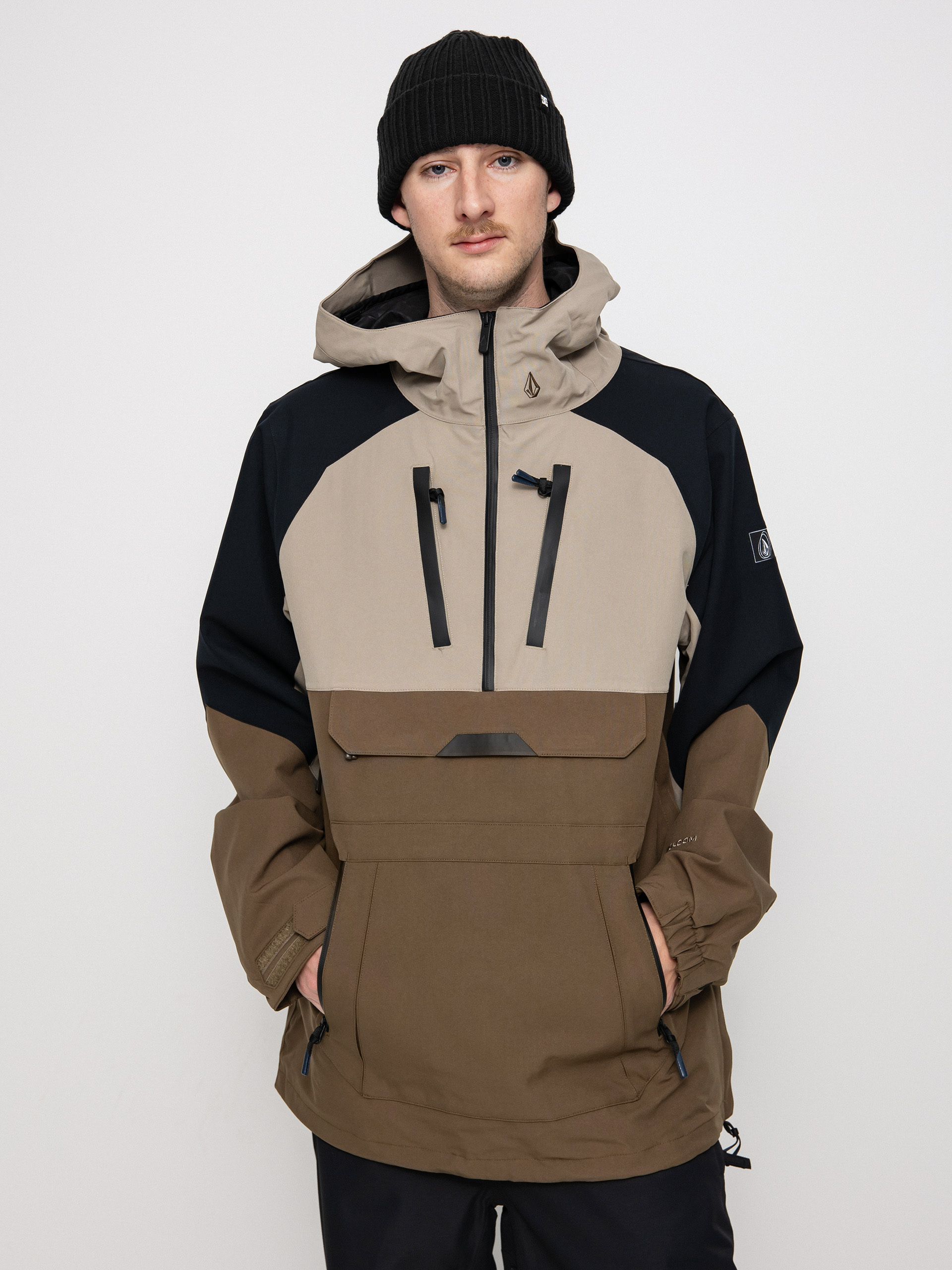 Męska Kurtka snowboardowa Volcom Brighton Pullover (dark khaki)