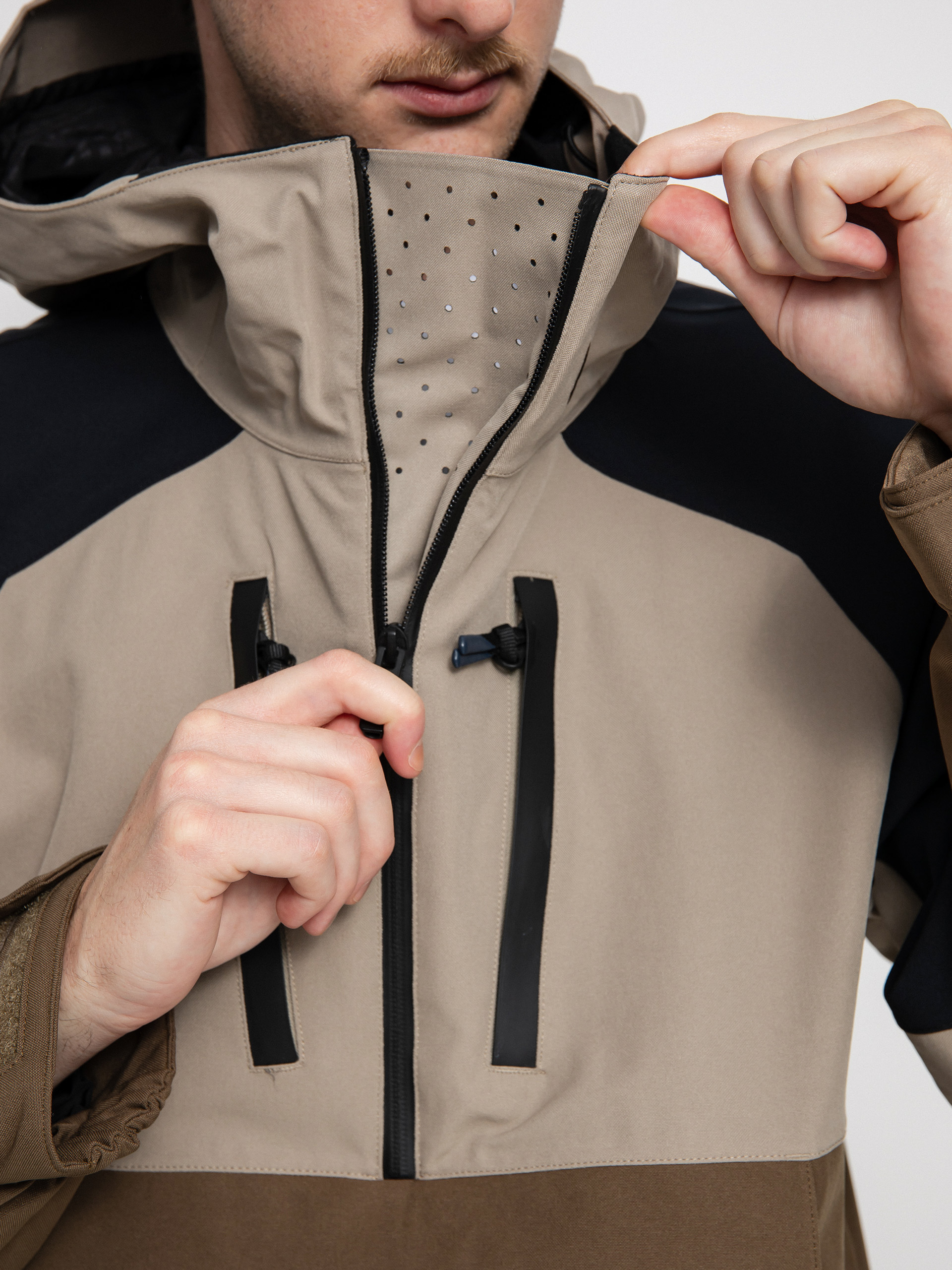 Męska Kurtka snowboardowa Volcom Brighton Pullover (dark khaki)