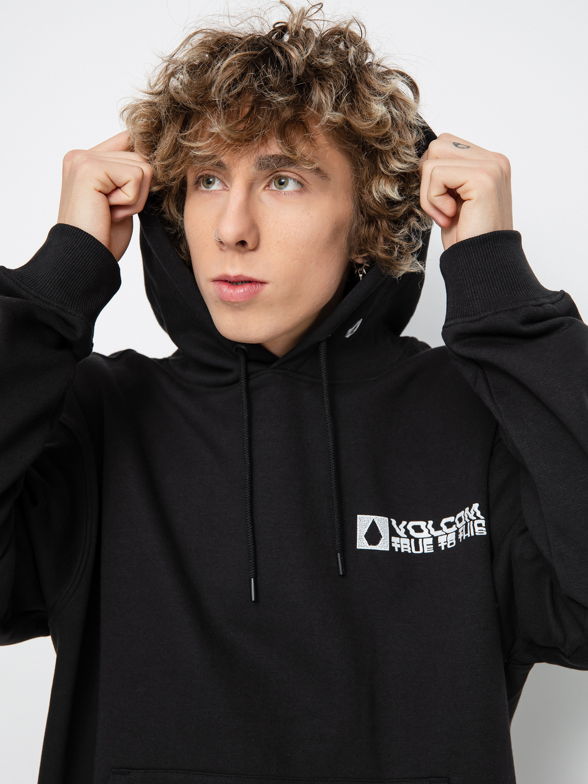 Bluza z kapturem Volcom Strikehood HD (black)