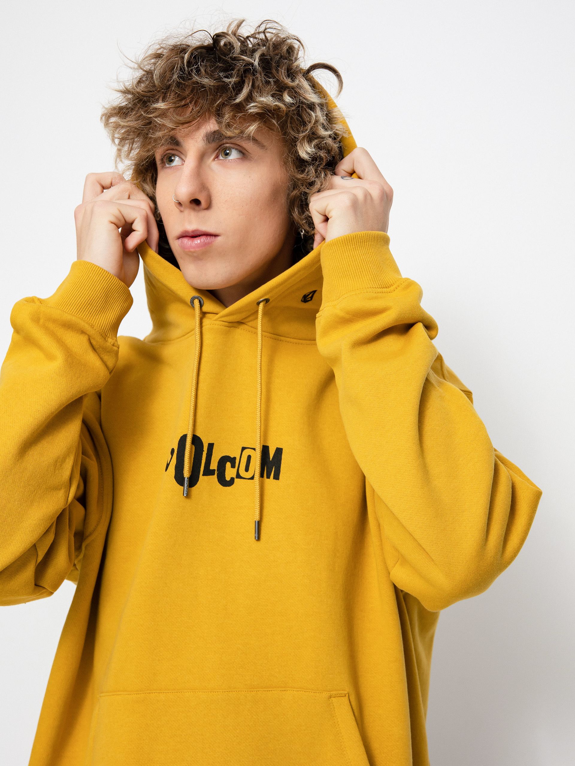Bluza z kapturem Volcom Strikehood HD (honey gold)