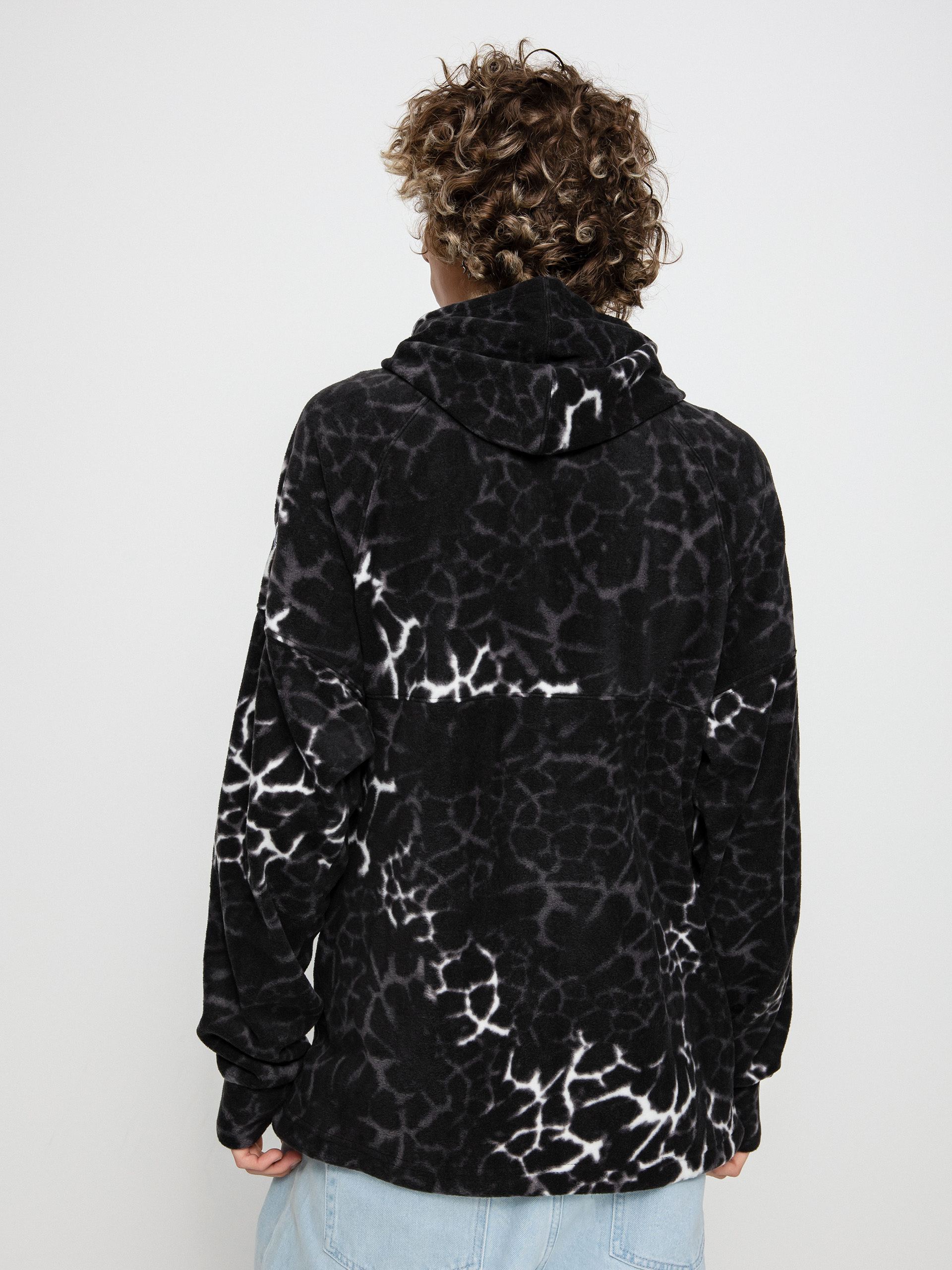 Męska Bluza aktywna Volcom V Science 1/2 Zip HD (black giraffe)