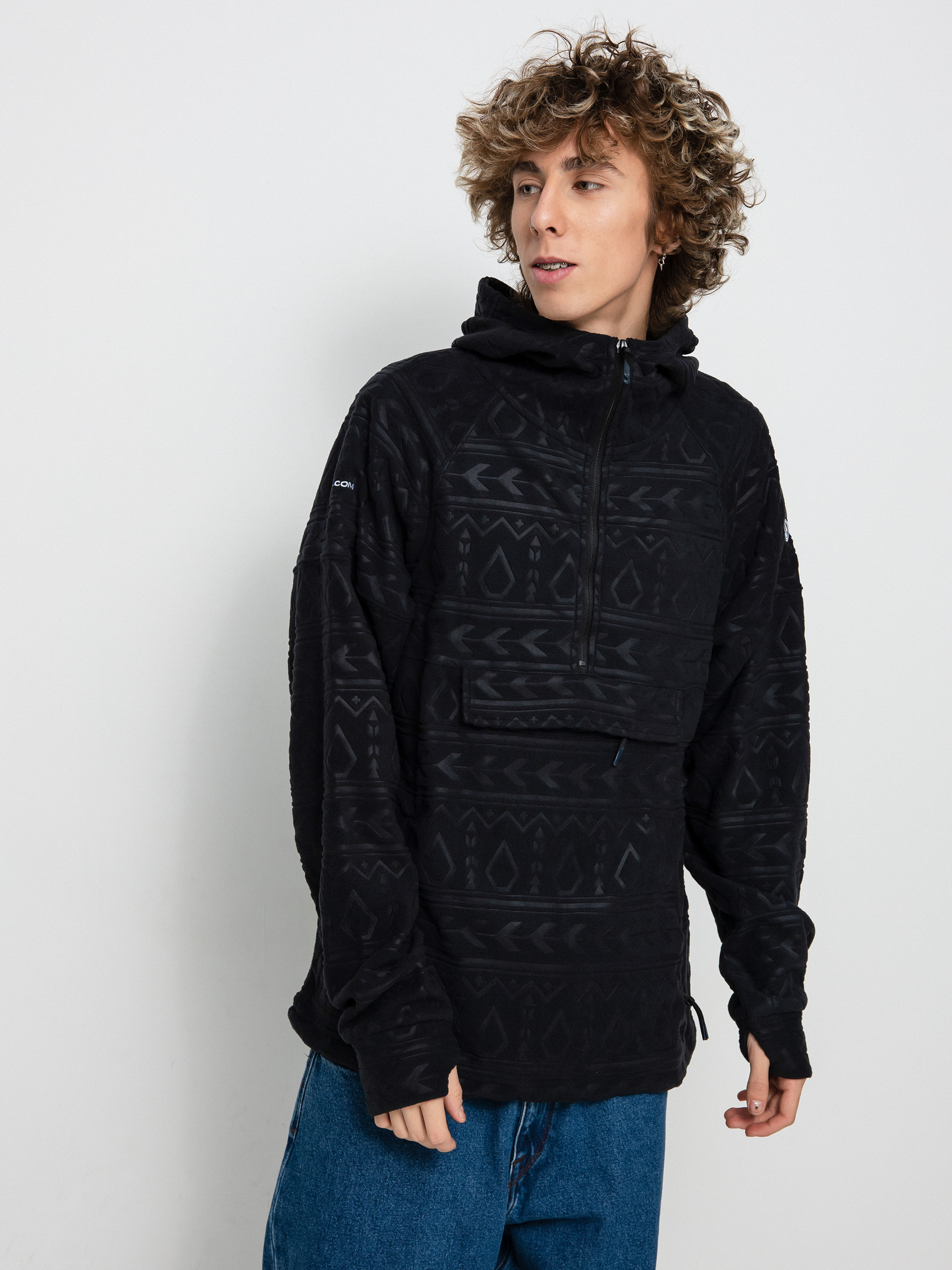 Męska Bluza aktywna Volcom V Science 1/2 Zip HD (black)