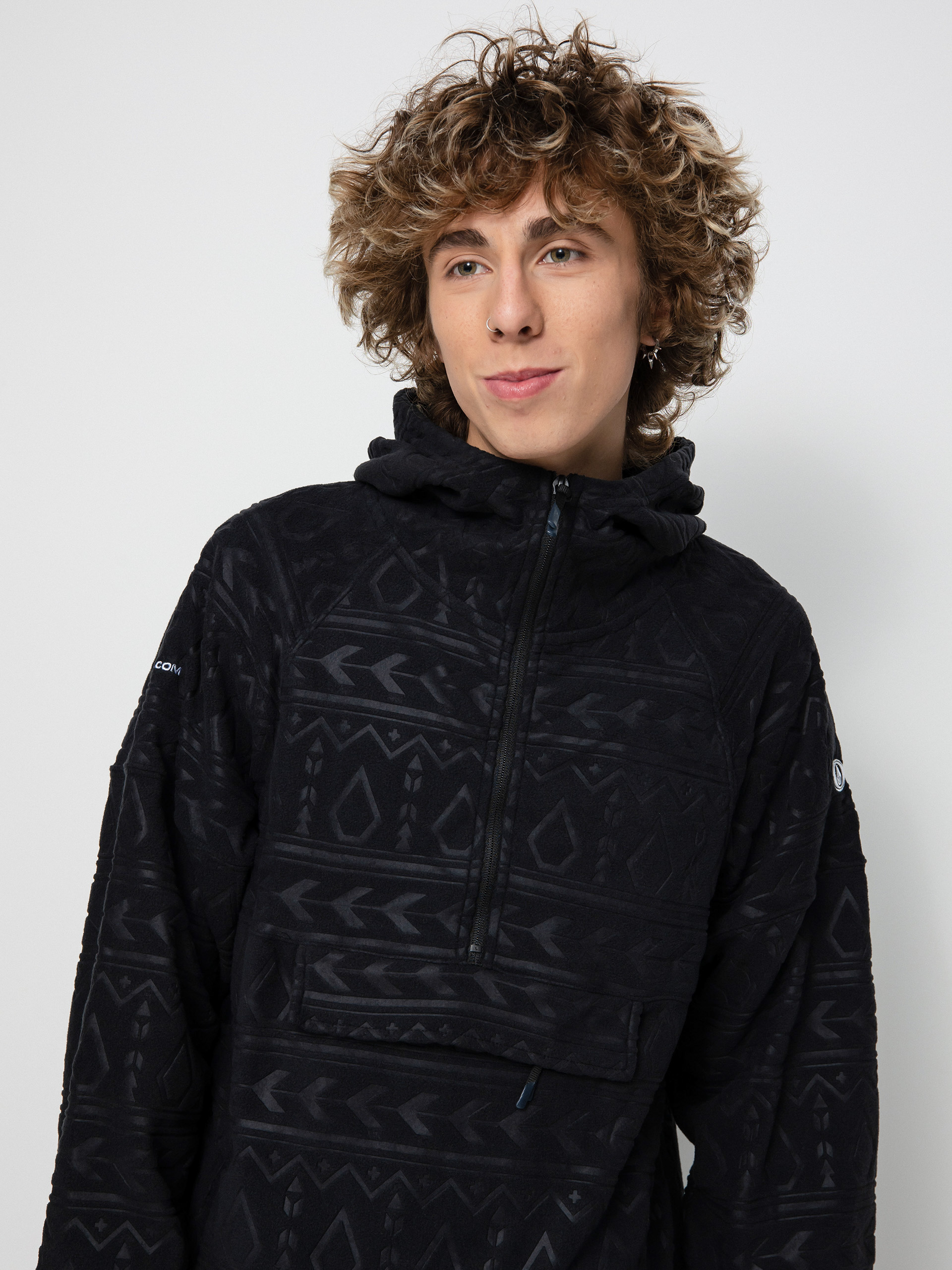 Męska Bluza aktywna Volcom V Science 1/2 Zip HD (black)