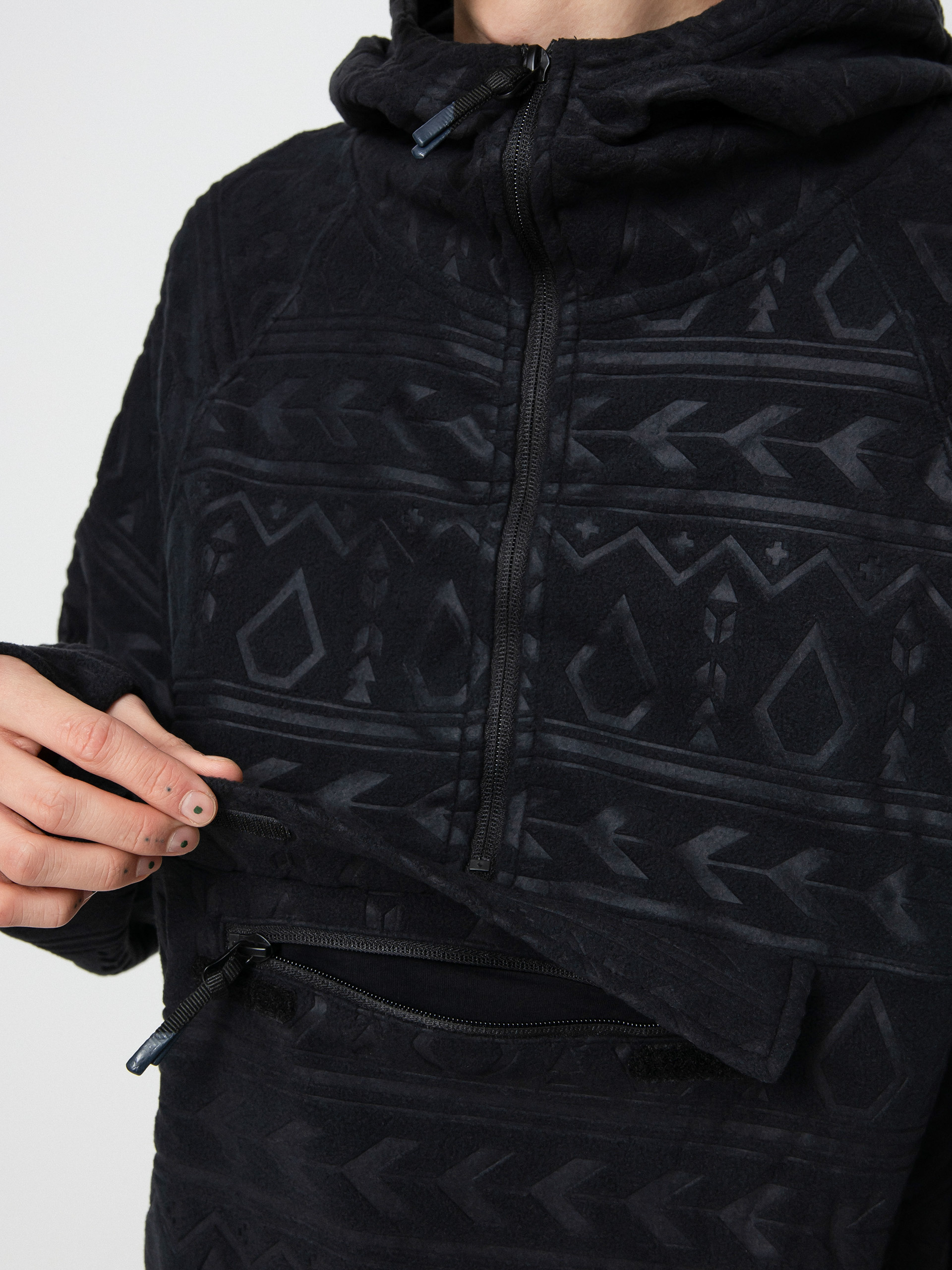 Męska Bluza aktywna Volcom V Science 1/2 Zip HD (black)