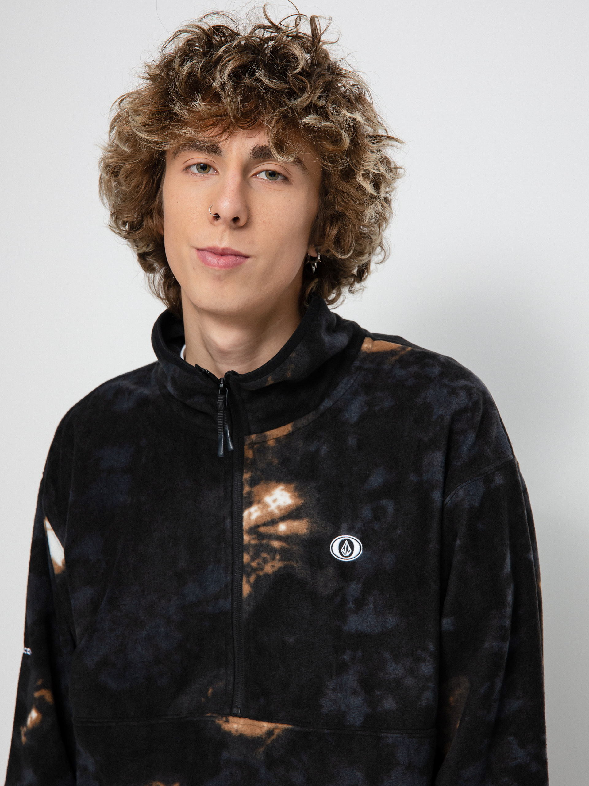 Bluza Volcom V Science 1/2 Zip (bleach black)