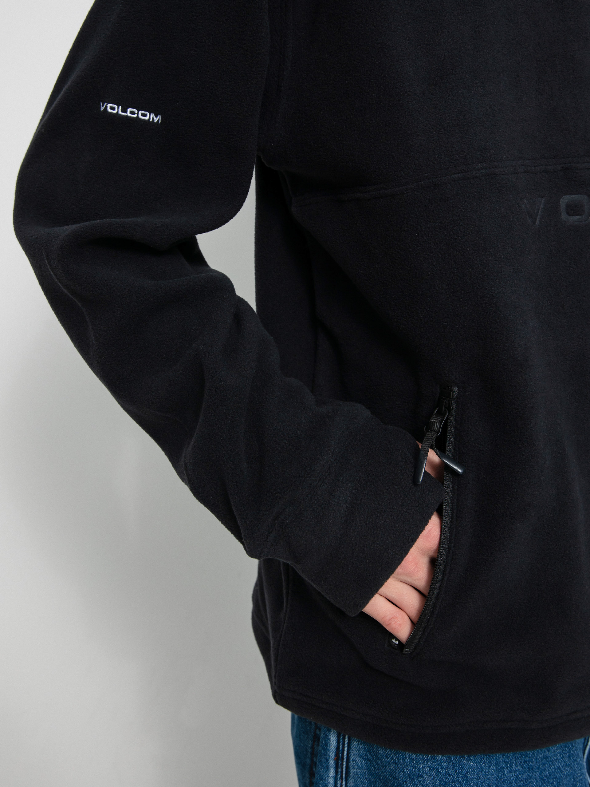 Męska Bluza aktywna Volcom V Science 1/2 Zip HD (black)