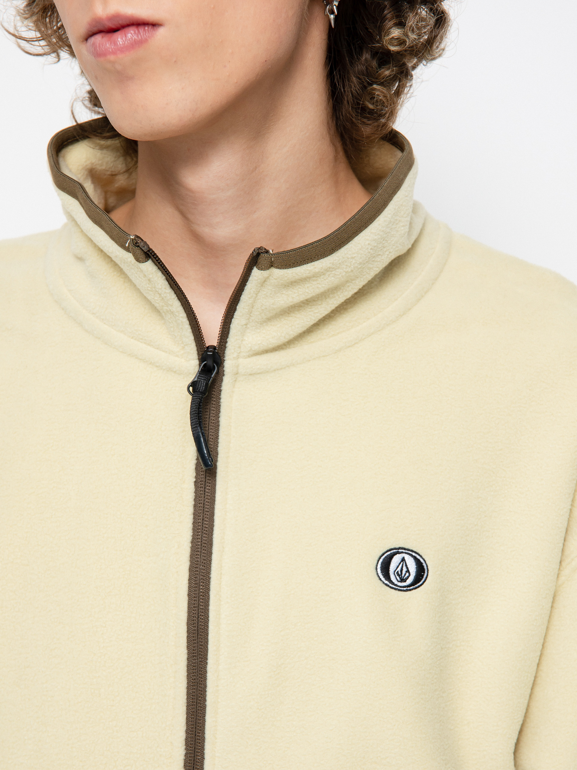 Męska Bluza aktywna Volcom V Science 1/2 Zip (off white)