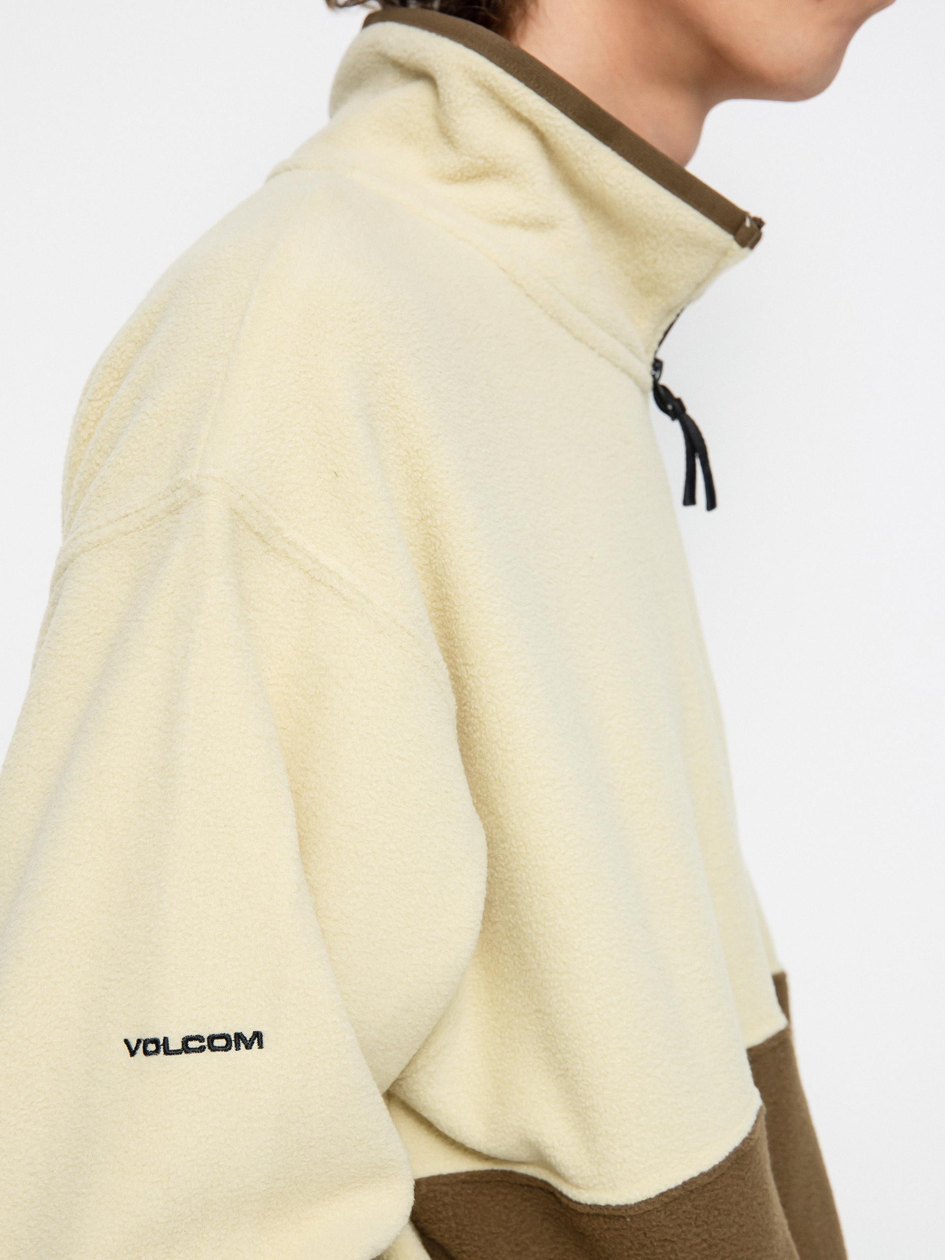 Męska Bluza aktywna Volcom V Science 1/2 Zip (off white)