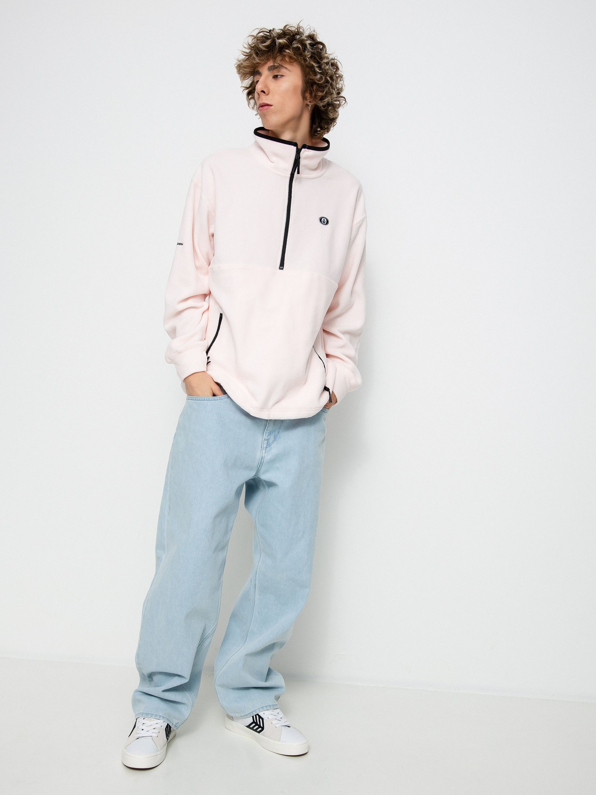 Bluza Volcom V Science 1/2 Zip HD (party pink)