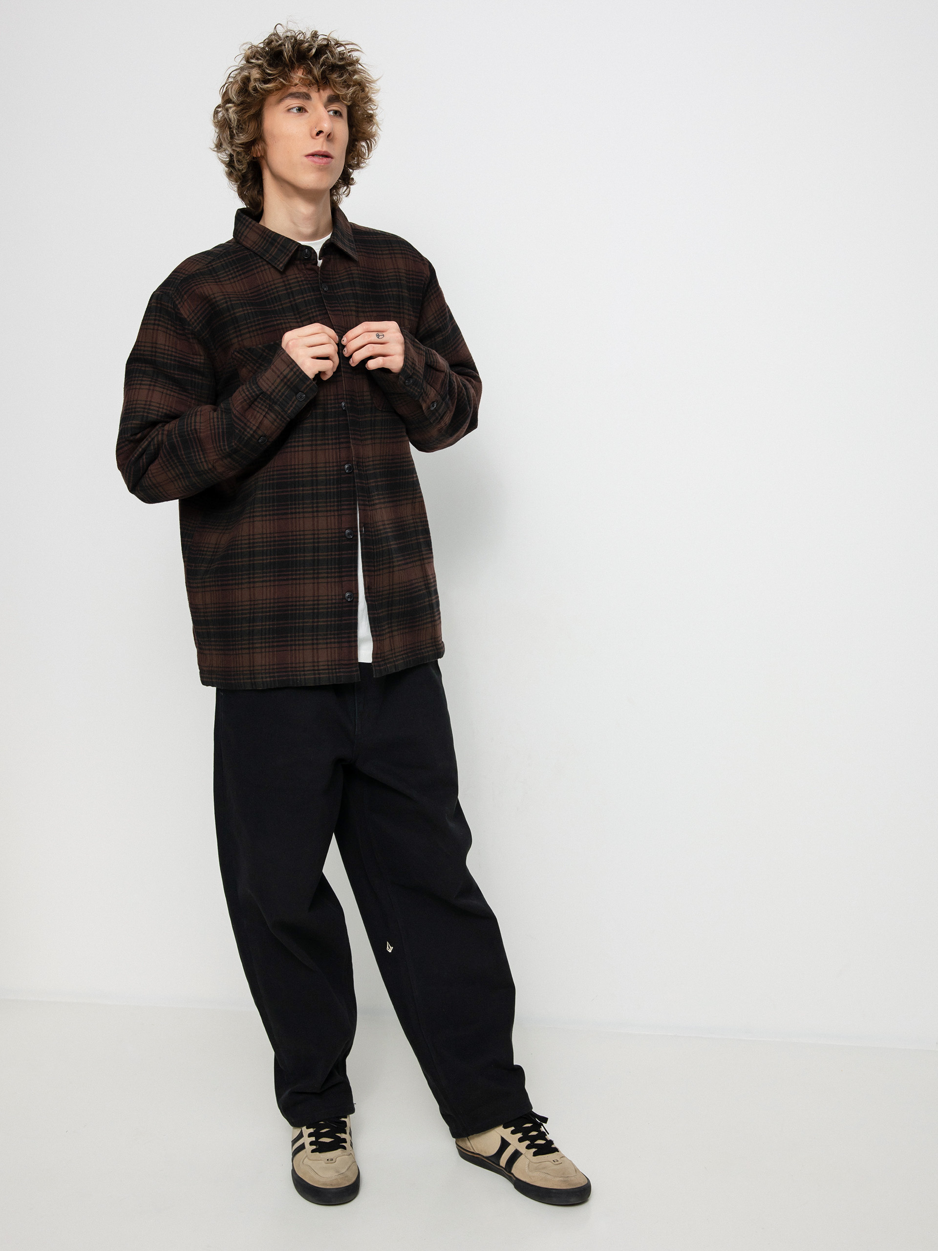 Koszula Volcom Overstoned Flannel Ls (mahogany)