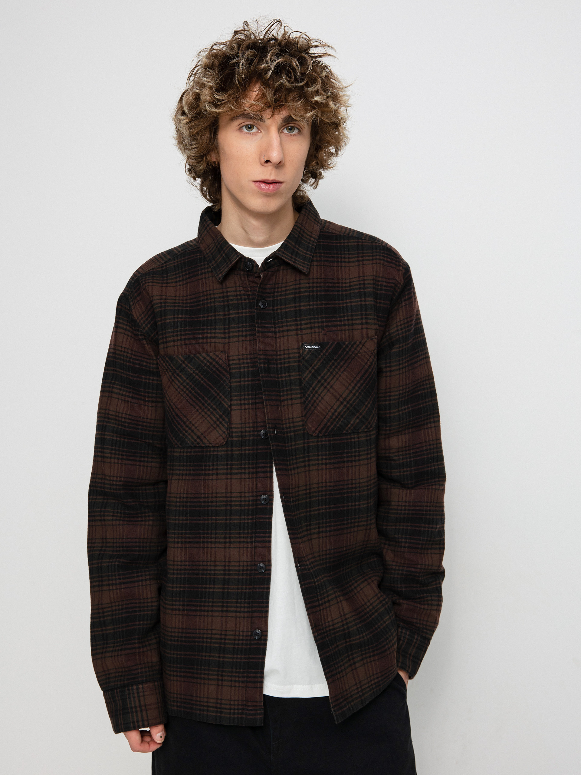 Koszula Volcom Overstoned Flannel Ls (mahogany)