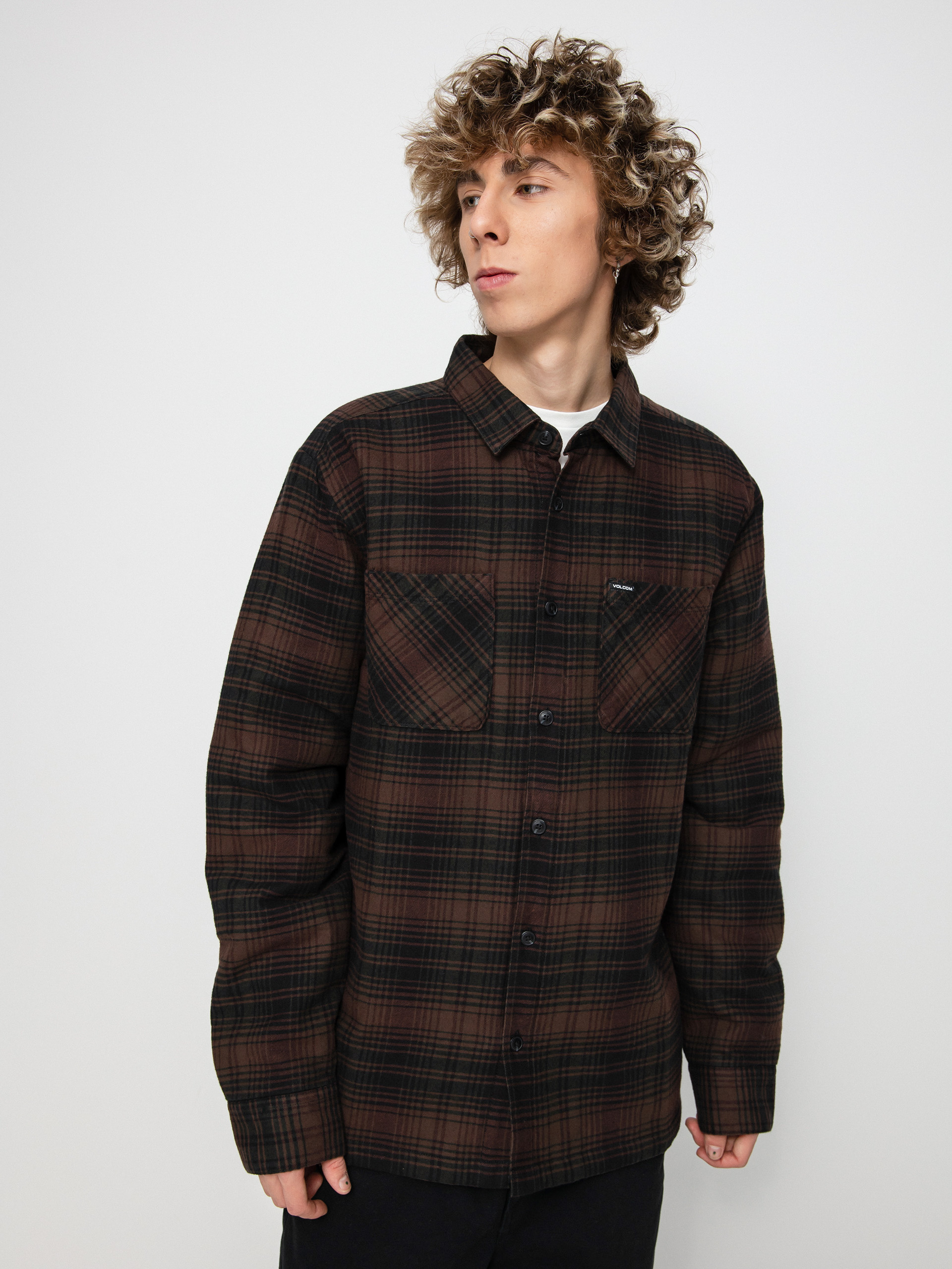 Koszula Volcom Overstoned Flannel Ls (mahogany)