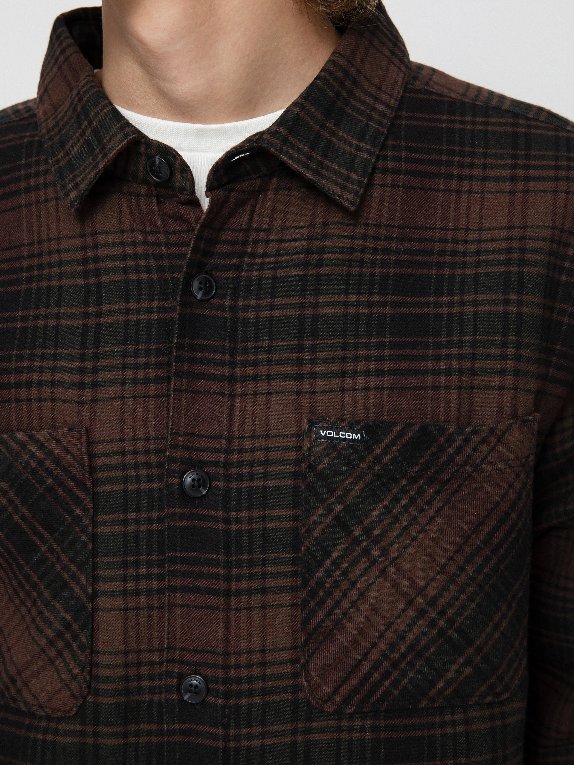 Koszula Volcom Overstoned Flannel Ls (mahogany)