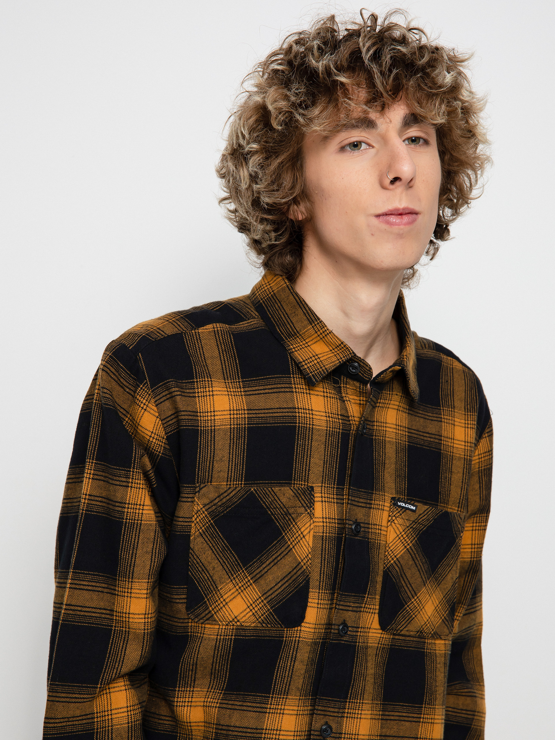 Koszula Volcom Netastone Flannel Ls (rinsed black)