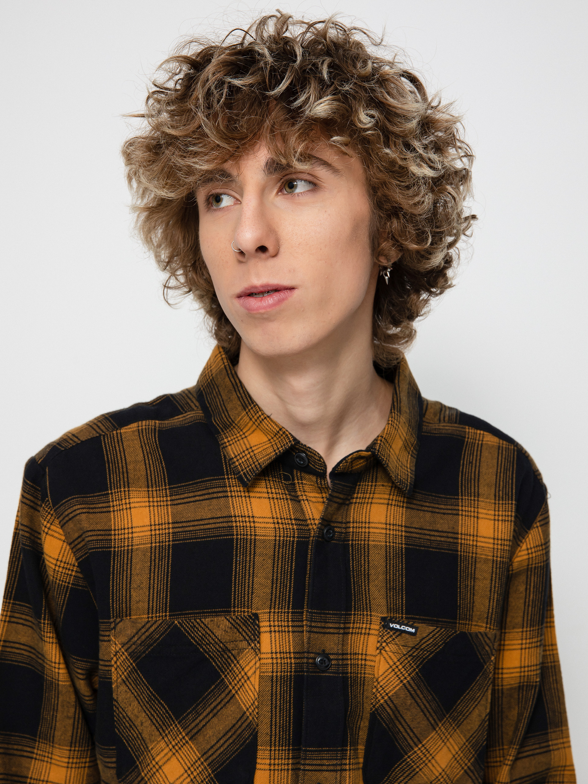 Koszula Volcom Netastone Flannel Ls (rinsed black)