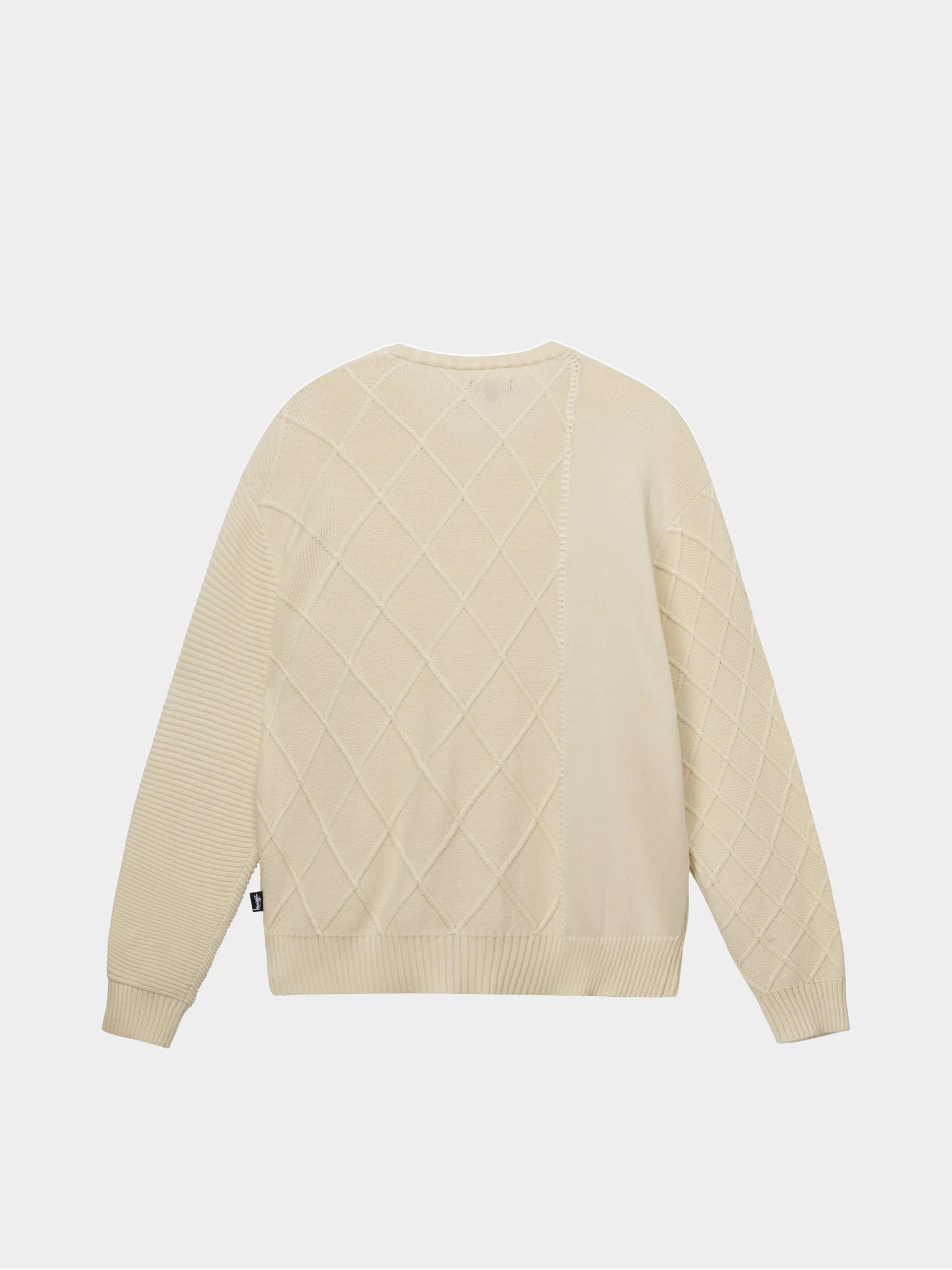 Sweter Stussy Patchwork (natural)